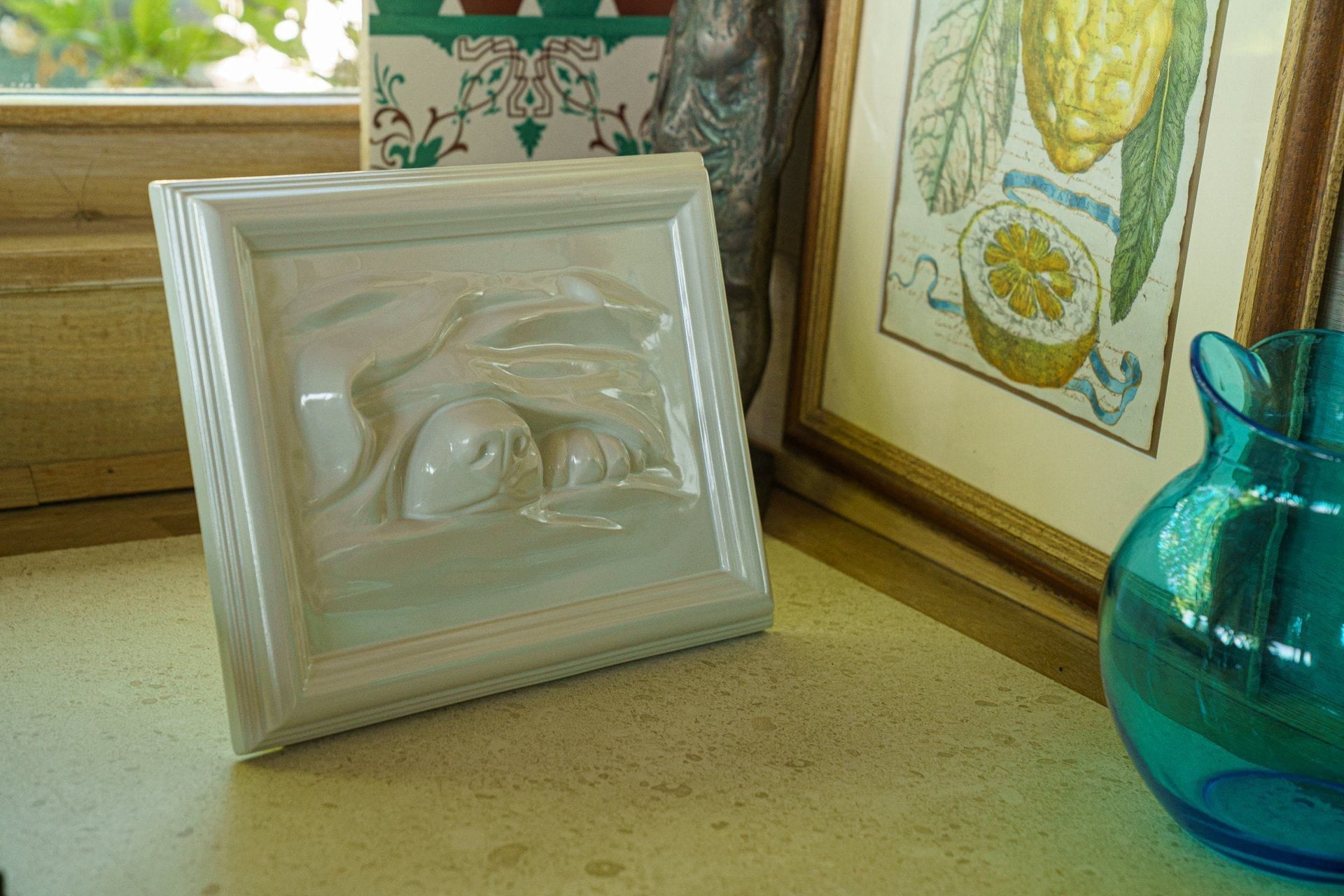 Dog Cremation Urn for Ashes - Transparent | Ceramic | Handmade
