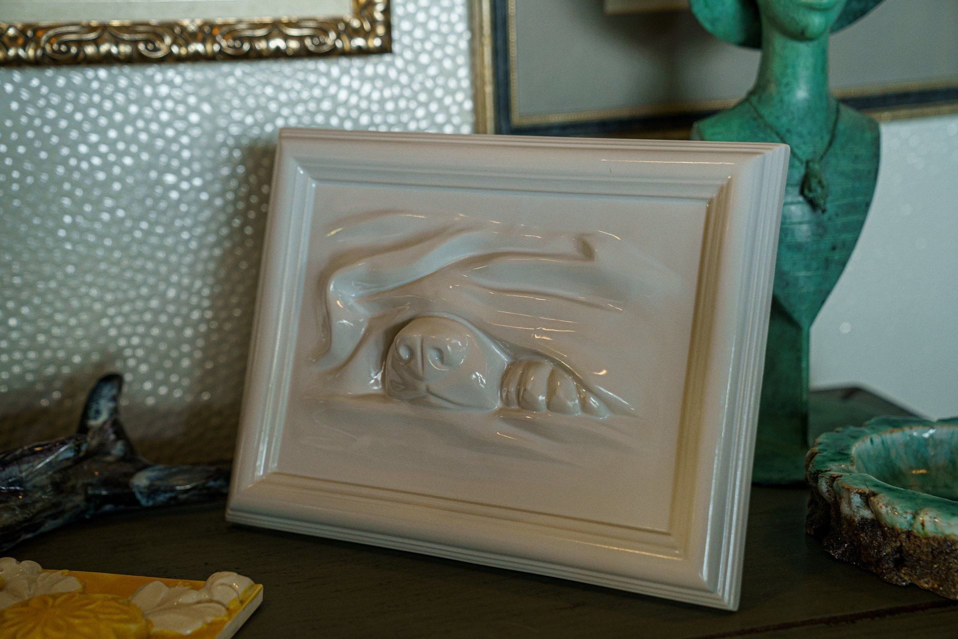Dog Cremation Urn for Ashes - Transparent | Ceramic | Handmade