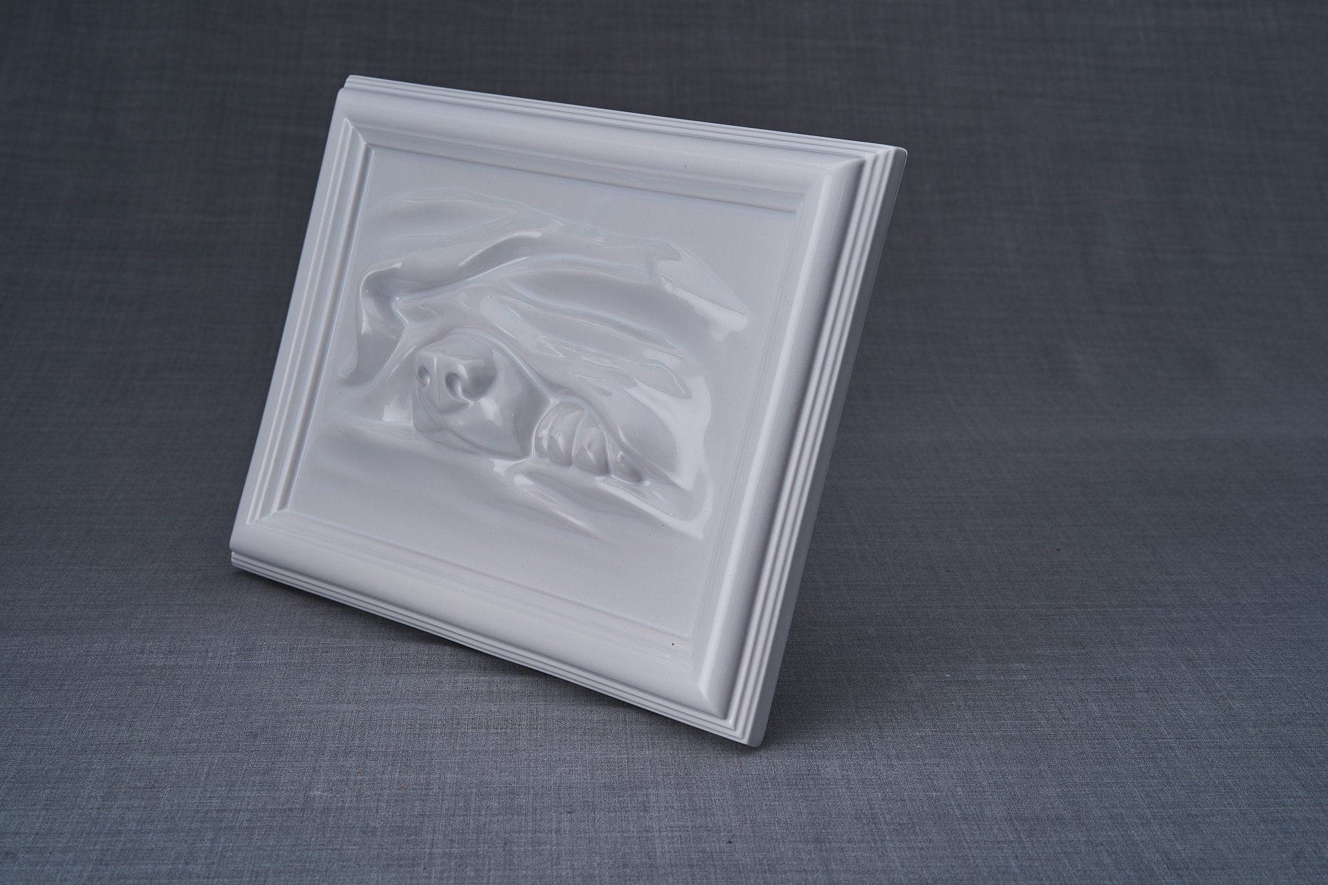 Dog Cremation Urn for Ashes - White | Ceramic | Handmade