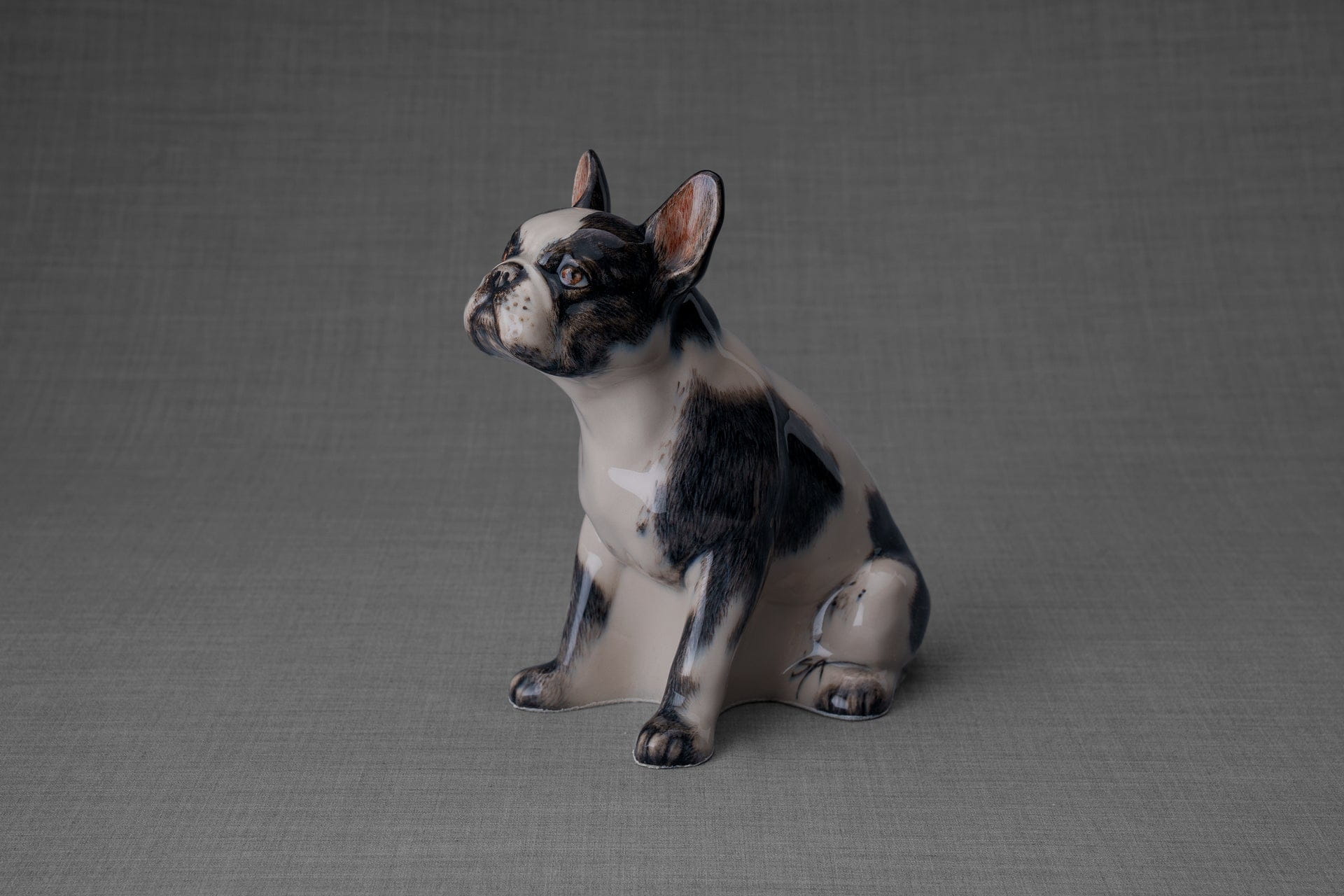 Pulvis Art Urns Pet Urn French Bulldog Pet Urn - Black and White Decorated Urn