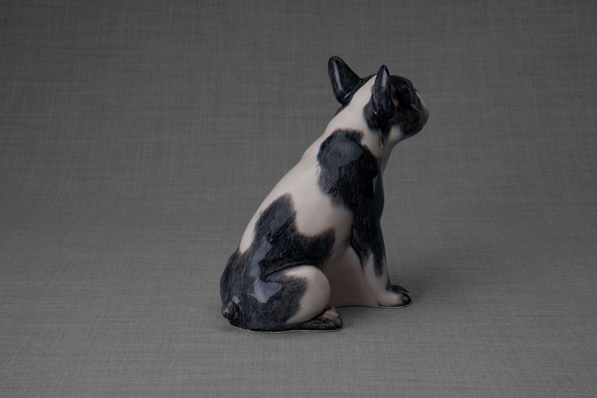 Pulvis Art Urns Pet Urn French Bulldog Pet Urn - Black and White Decorated Urn