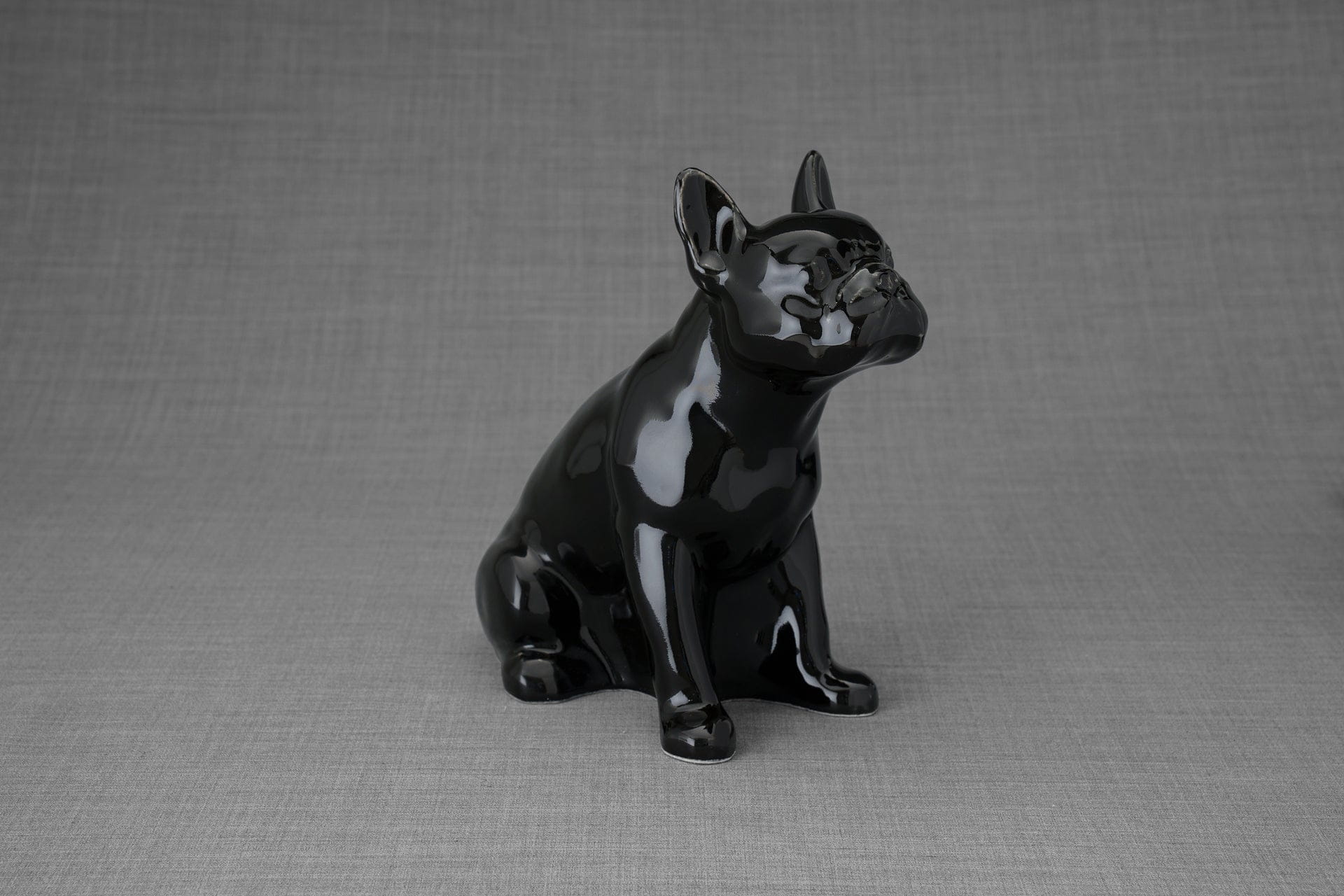 Pulvis Art Urns Pet Urn French Bulldog Pet Urn - Lamp Black | Ceramic Urn