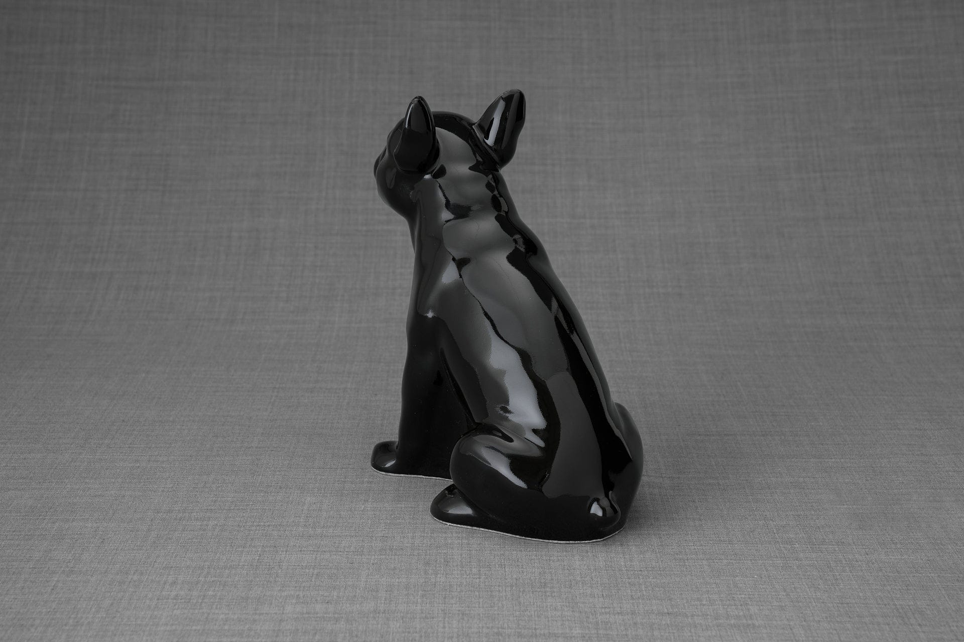 Pulvis Art Urns Pet Urn French Bulldog Pet Urn - Lamp Black | Ceramic Urn