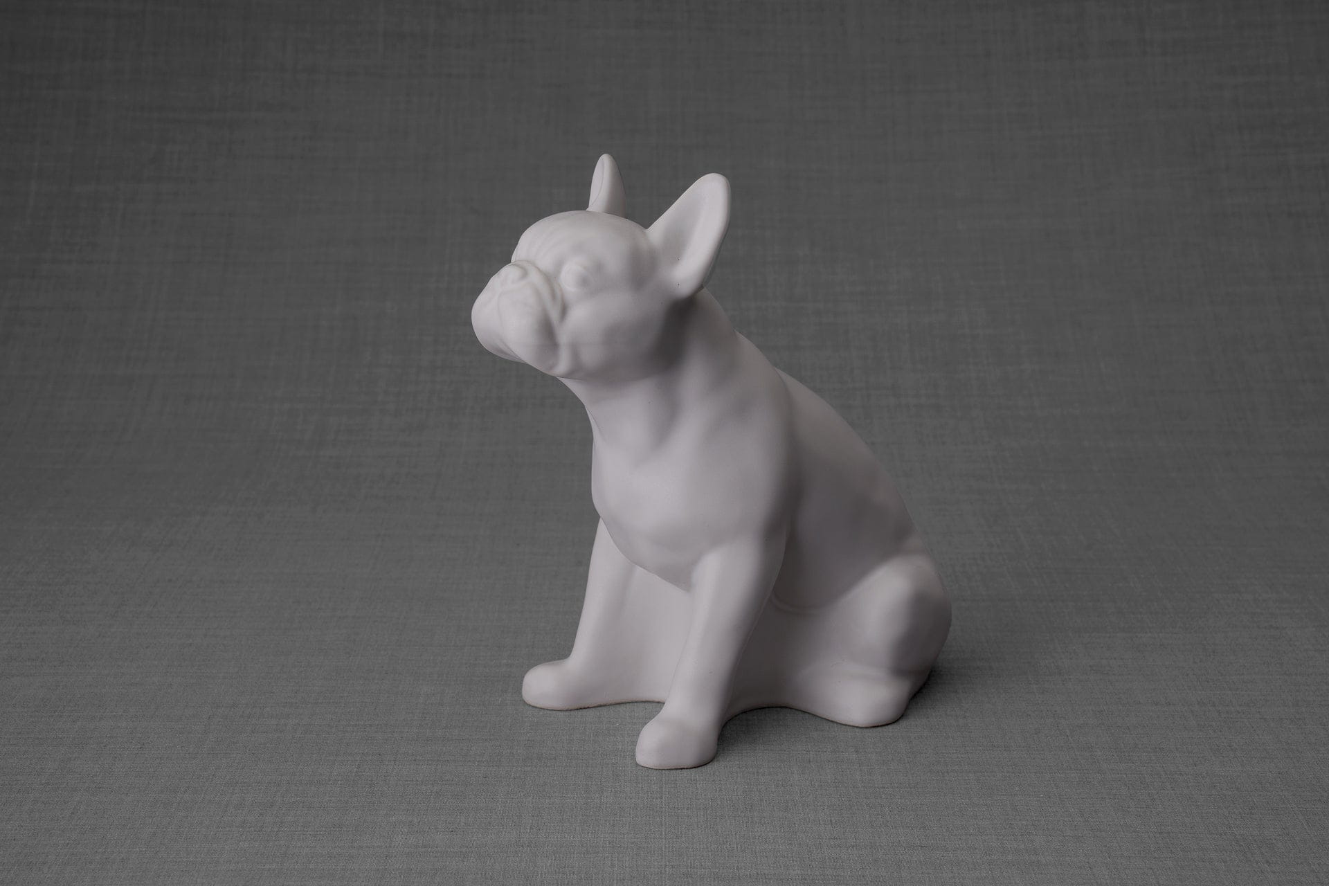 Pulvis Art Urns Pet Urn French Bulldog Pet Urn - White Matte | Ceramic Urn