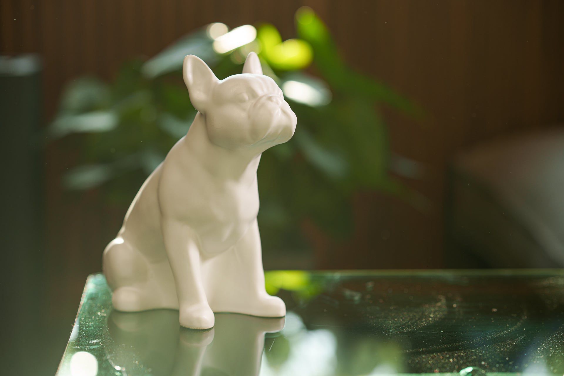 Pulvis Art Urns Pet Urn French Bulldog Pet Urn - White Matte | Ceramic Urn