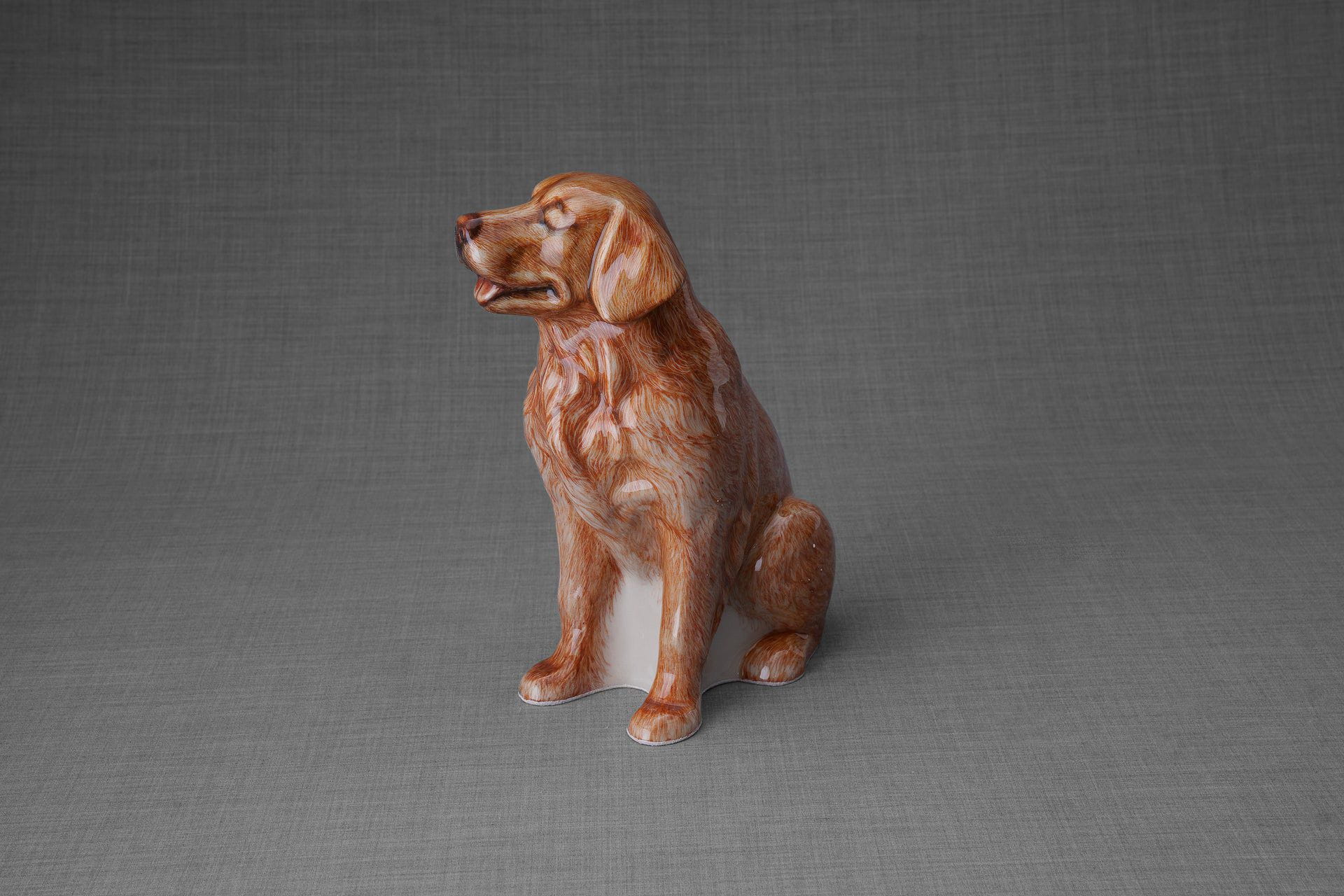 Pulvis Art Urns Pet Urn Golden Retriever Pet Urn - Hand Decorated | Ceramic Urn