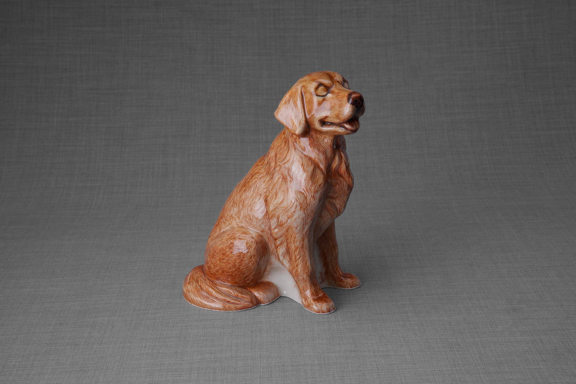 Pulvis Art Urns Pet Urn Golden Retriever Pet Urn - Hand Decorated | Ceramic Urn
