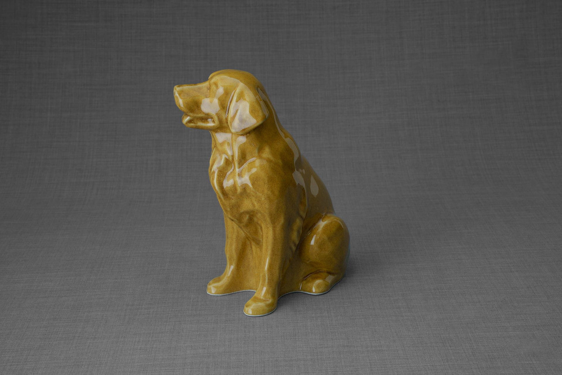 Pulvis Art Urns Pet Urn Golden Retriever Pet Urn - Yellow | Ceramic Urn