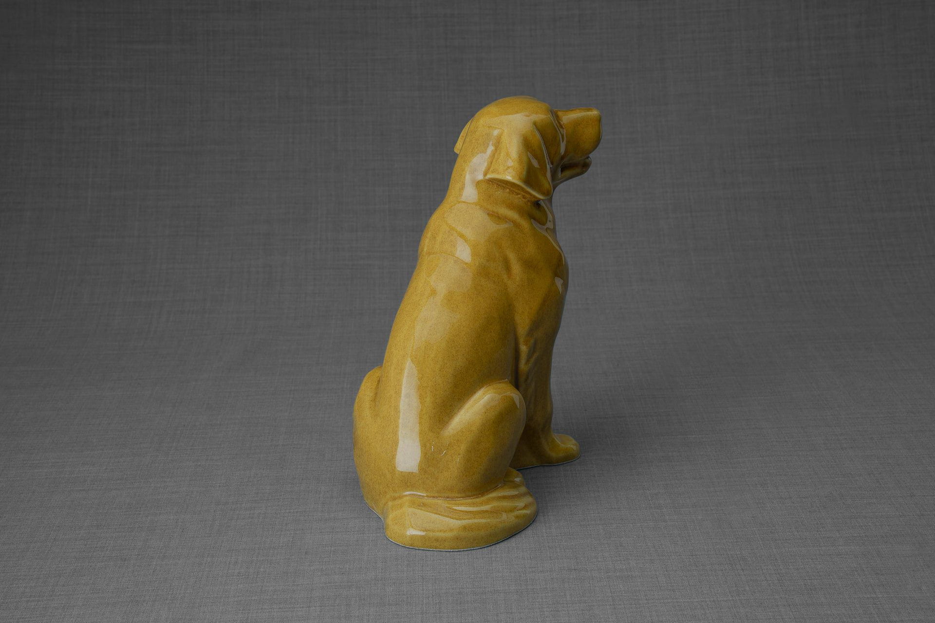 Pulvis Art Urns Pet Urn Golden Retriever Pet Urn - Yellow | Ceramic Urn