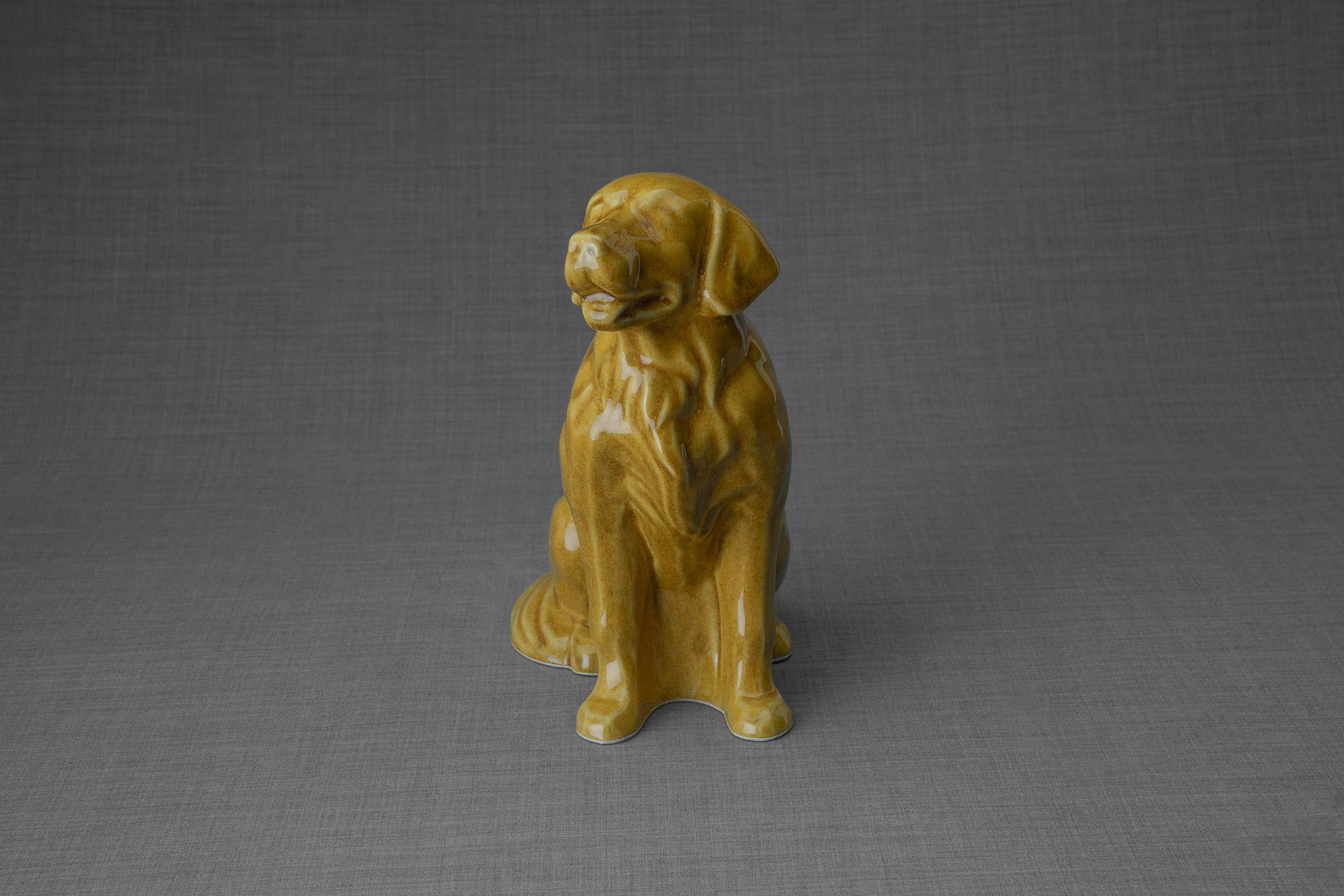 Pulvis Art Urns Pet Urn Golden Retriever Pet Urn - Yellow | Ceramic Urn