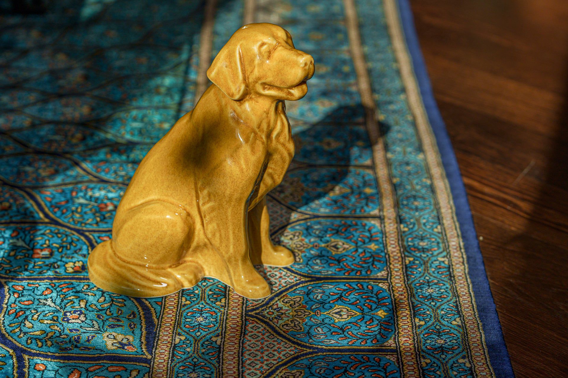 Pulvis Art Urns Pet Urn Golden Retriever Pet Urn - Yellow | Ceramic Urn