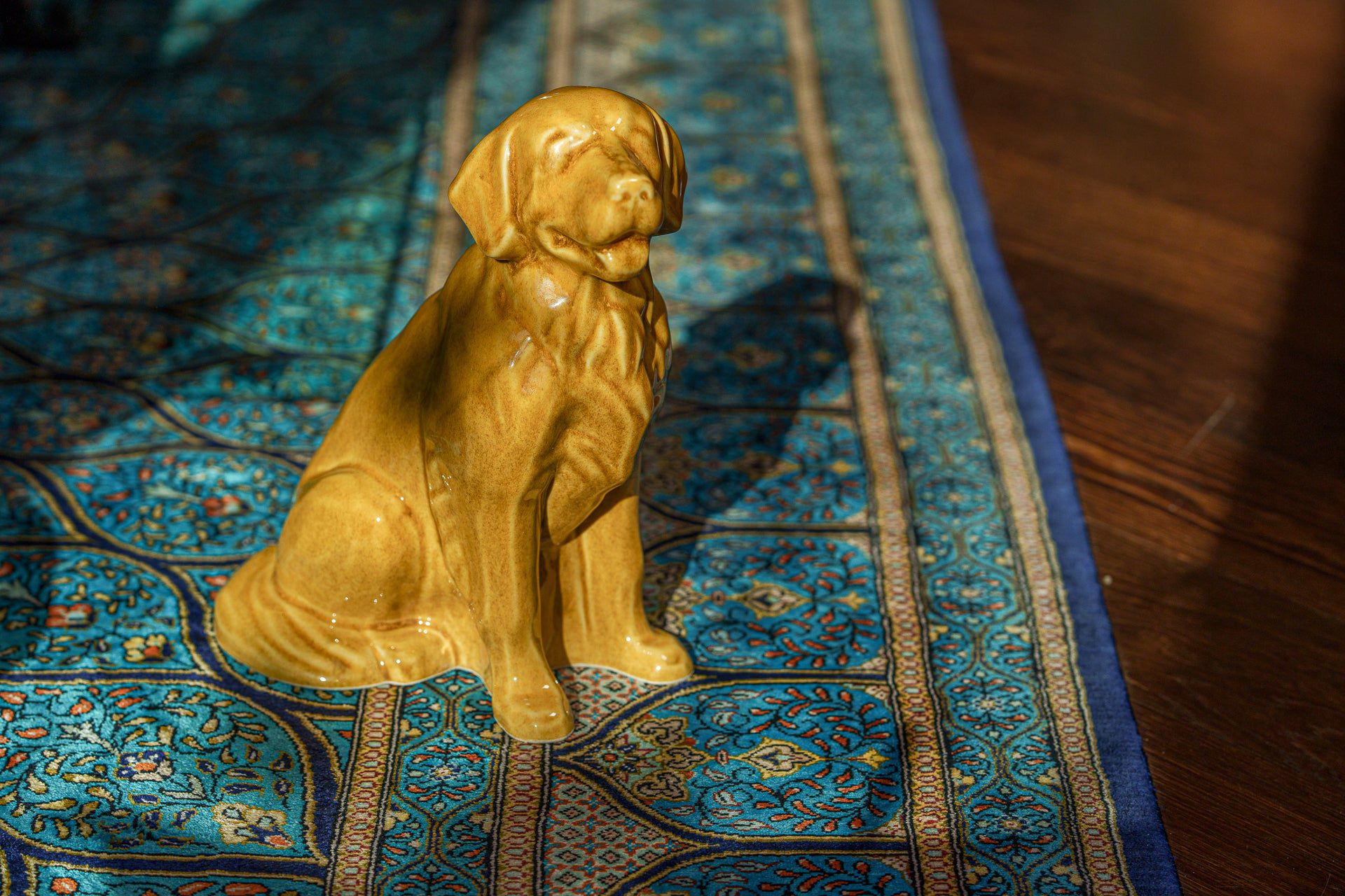 Pulvis Art Urns Pet Urn Golden Retriever Pet Urn - Yellow | Ceramic Urn