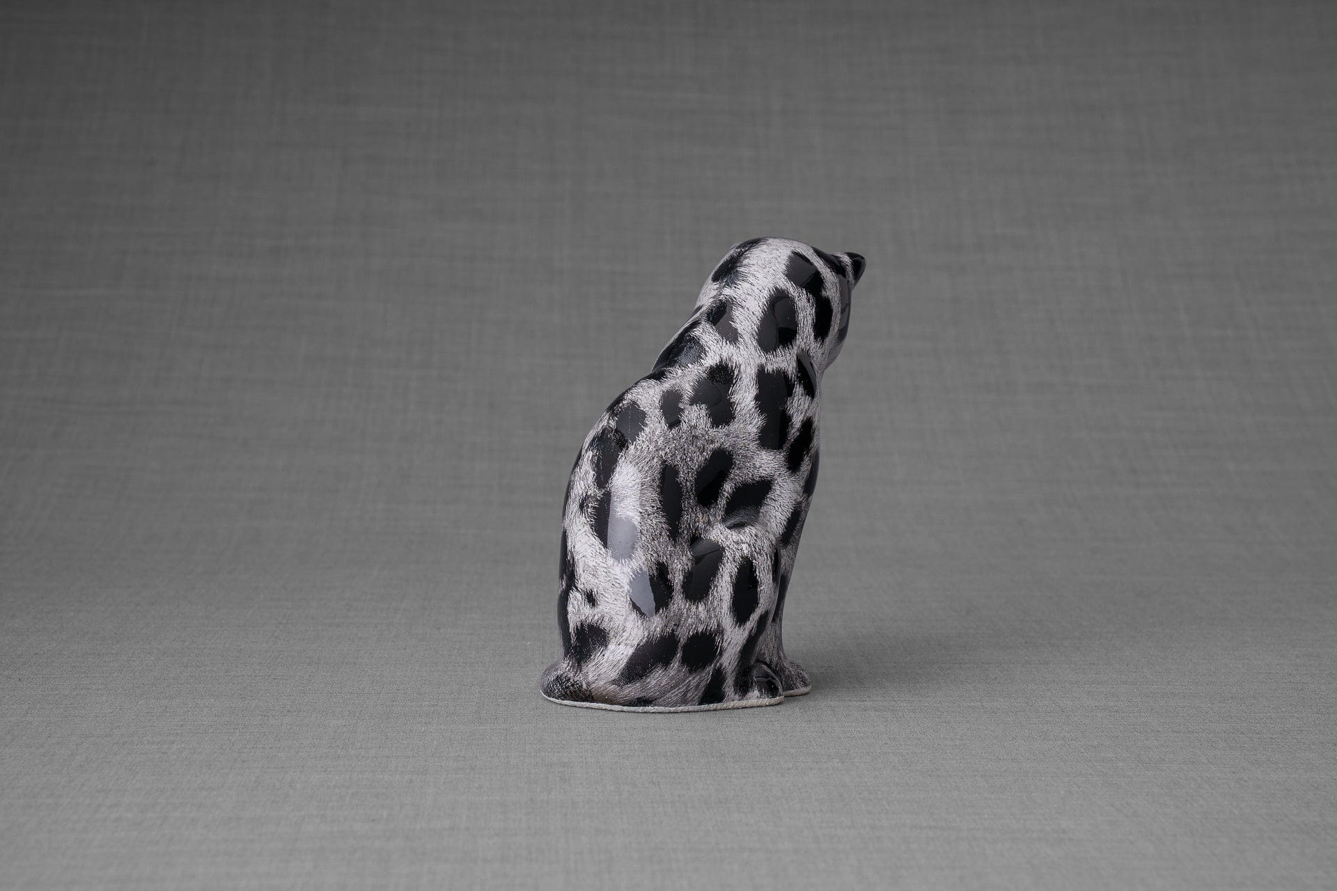 Pulvis Art Urns Pet Urn HydroGraphics Mini Pet Urn "Neko" | Spotted White | Ceramic