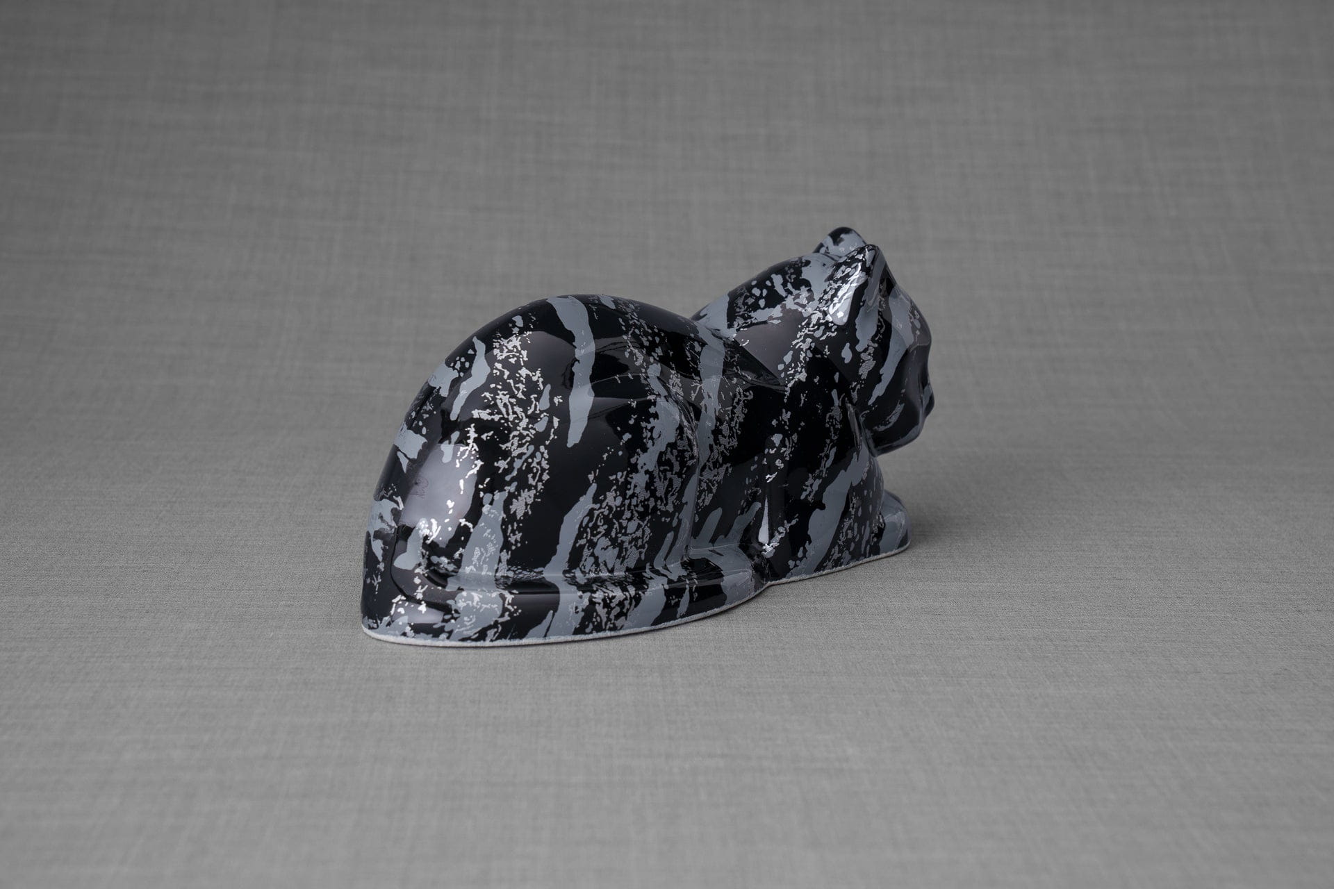 Pulvis Art Urns Pet Urn HydroGraphics Pet Urn For Cat | Mixed Blue | Ceramic