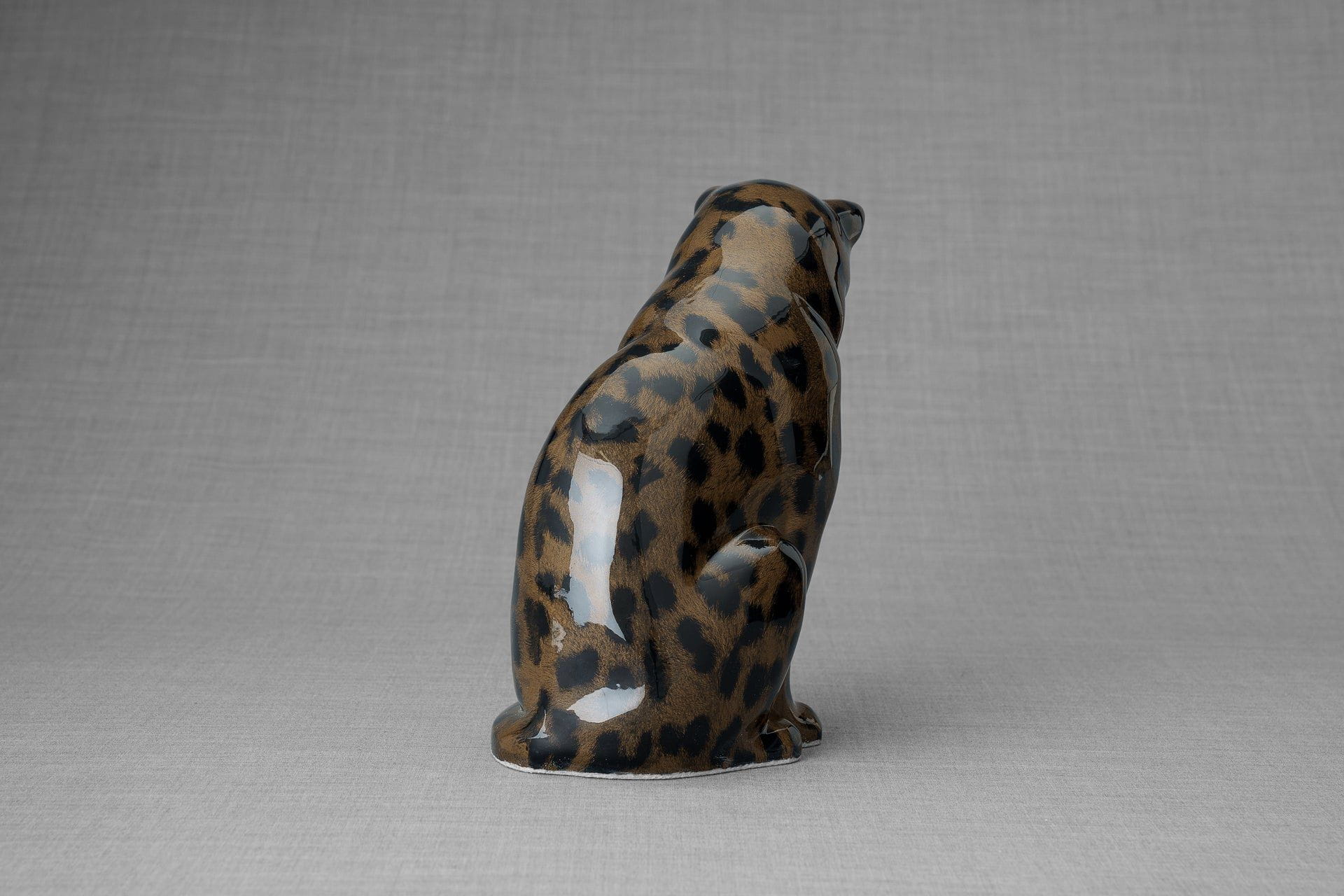 Pulvis Art Urns Pet Urn HydroGraphics Pet Urn "Neko" | Spotted Dark | Ceramic | Hydro Dipping