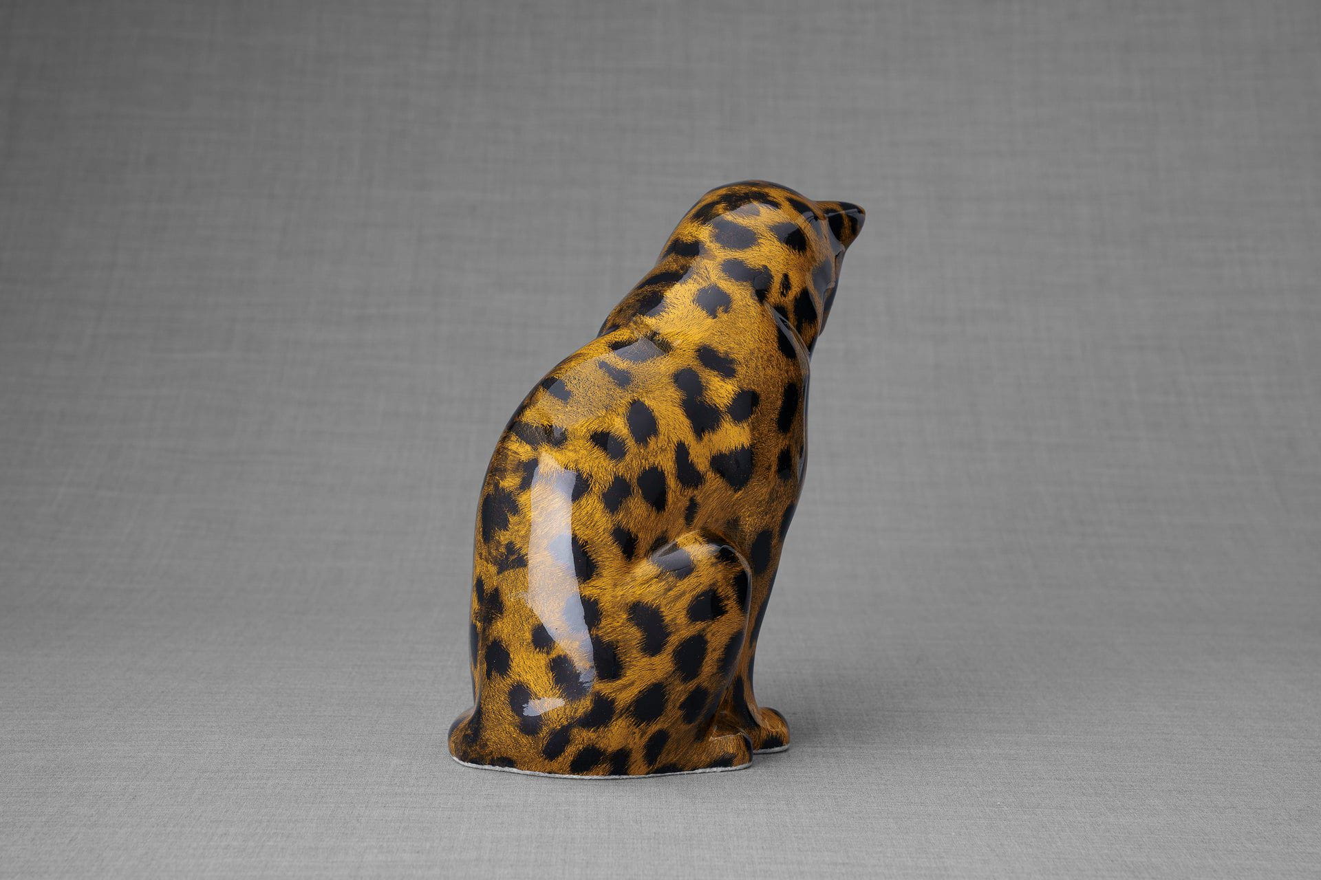 Pulvis Art Urns Pet Urn HydroGraphics Pet Urn "Neko" | Spotted Light | Ceramic | Hydro Dipping