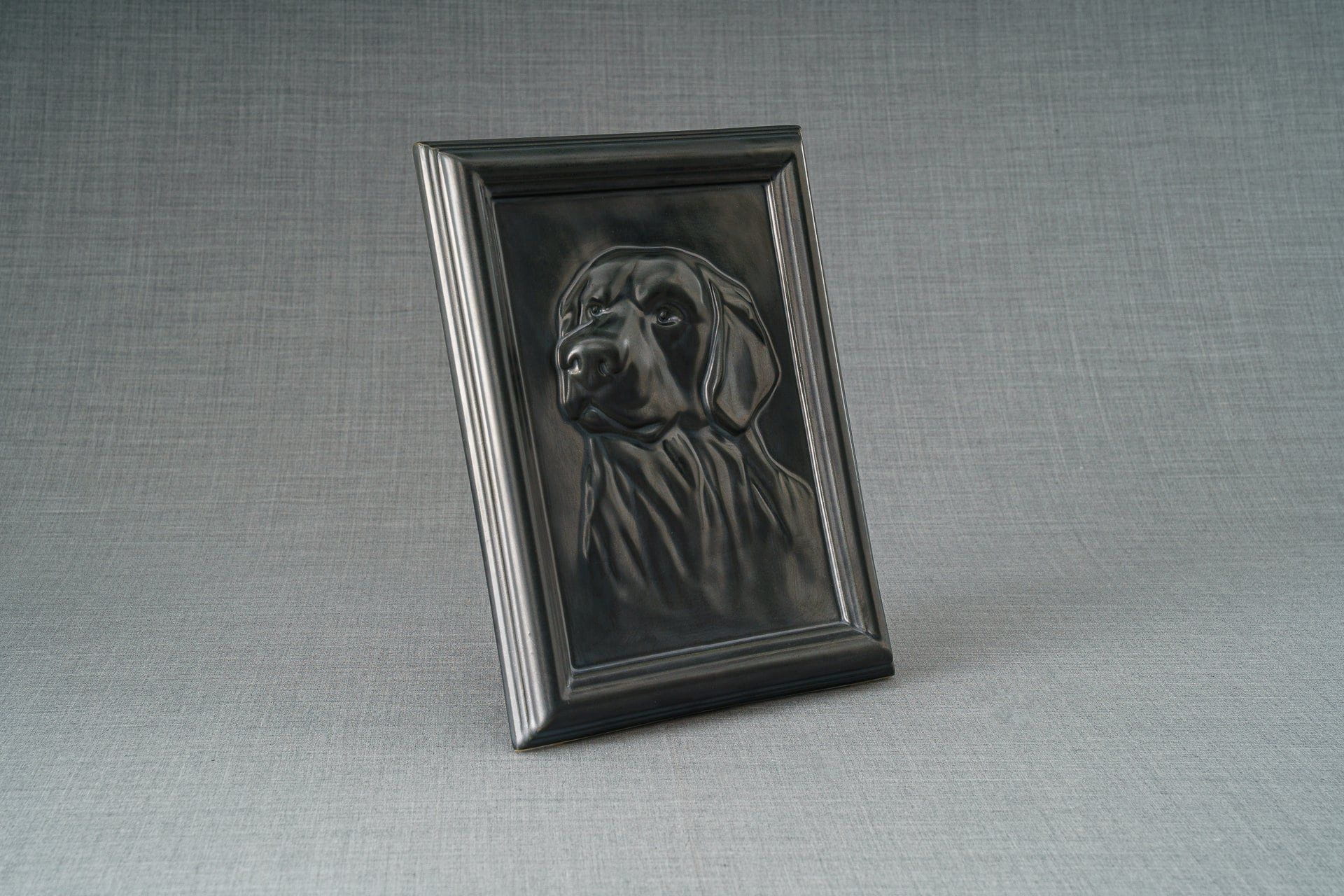 Pulvis Art Urns Pet Urn Labrador Pet Urn for Ashes - Dark Matte | Ceramic | Handmade