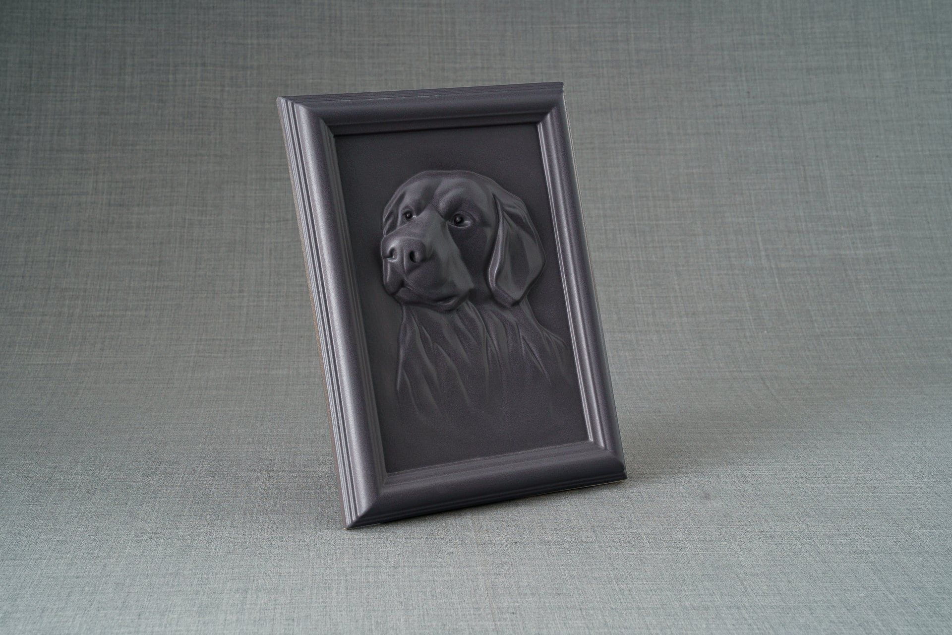 Pulvis Art Urns Pet Urn Labrador Pet Urn for Ashes - Grey Matte | Ceramic | Handmade