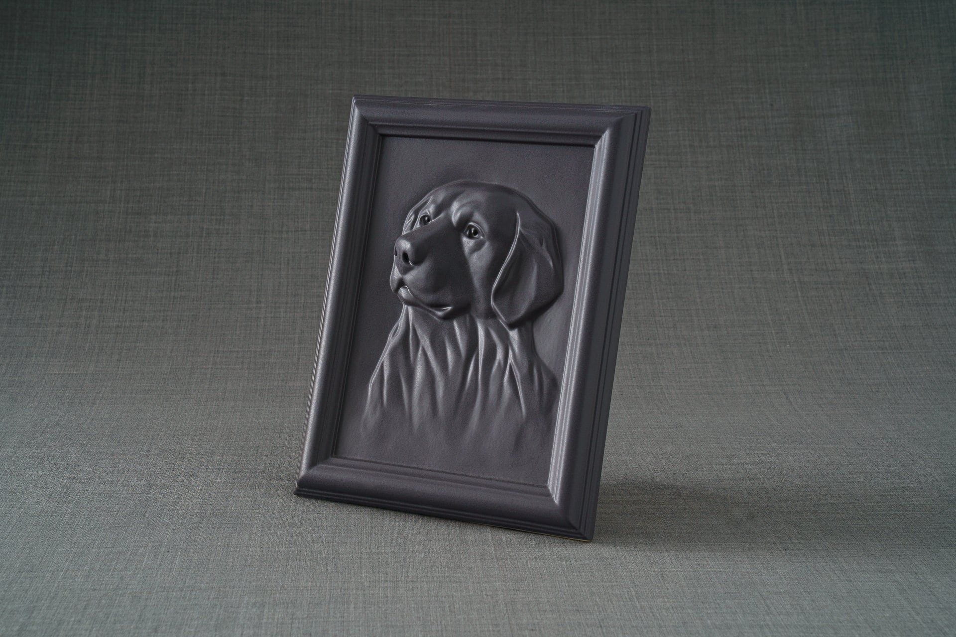 Pulvis Art Urns Pet Urn Labrador Pet Urn for Ashes - Grey Matte | Ceramic | Handmade