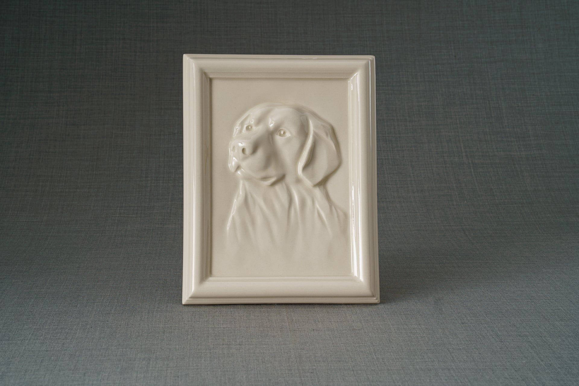 Pulvis Art Urns Pet Urn Labrador Pet Urn for Ashes - Transparent | Ceramic | Handmade