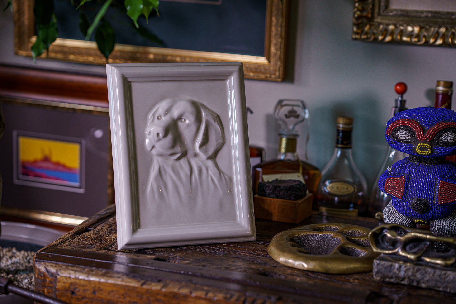 Pulvis Art Urns Pet Urn Labrador Pet Urn for Ashes - Transparent | Ceramic | Handmade