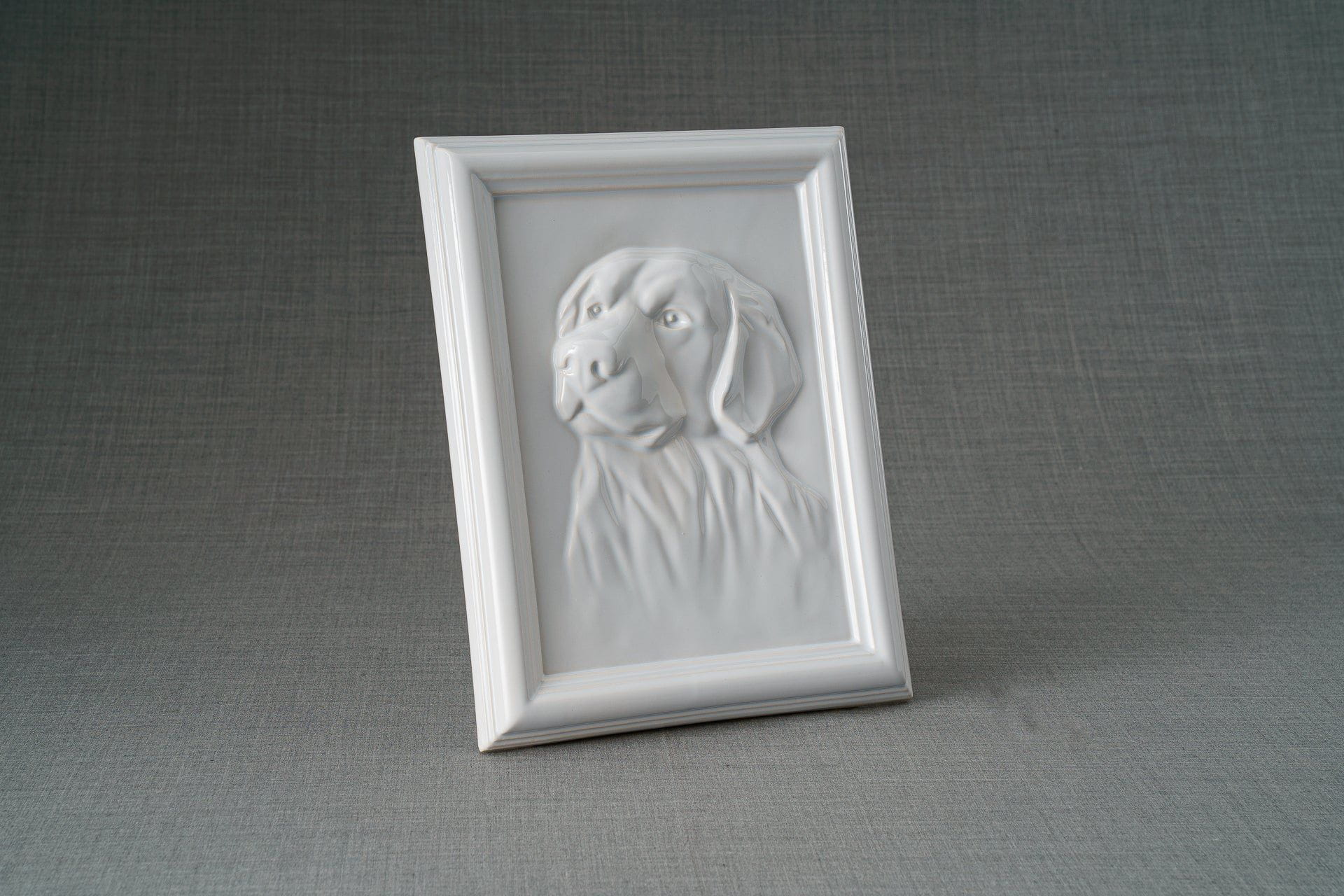 Pulvis Art Urns Pet Urn Labrador Pet Urn for Ashes - White | Ceramic | Handmade