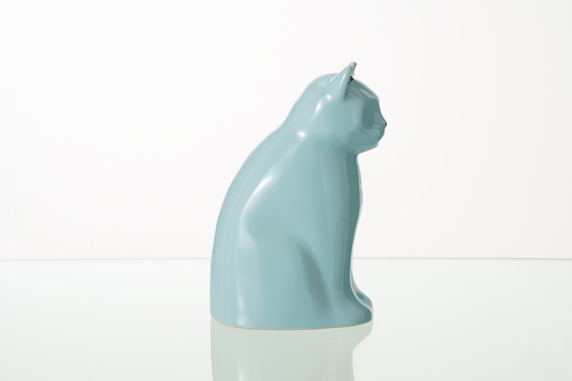 Pulvis Art Urns Pet Urn "Meow" Pet Urn for Cat - Baby Blue | Ceramic | Handmade