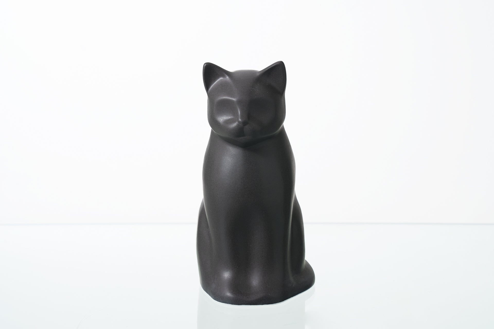 Pulvis Art Urns Pet Urn "Meow" Pet Urn for Cat - Gray Matte | Ceramic | Handmade