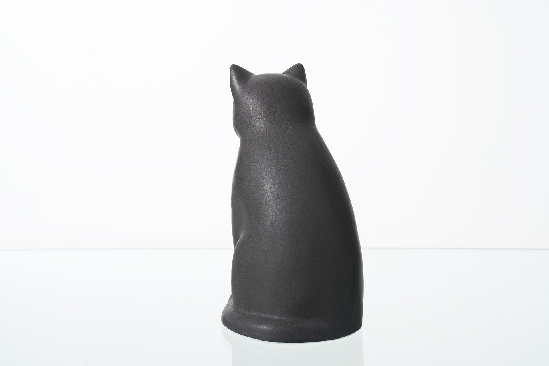 Pulvis Art Urns Pet Urn "Meow" Pet Urn for Cat - Gray Matte | Ceramic | Handmade