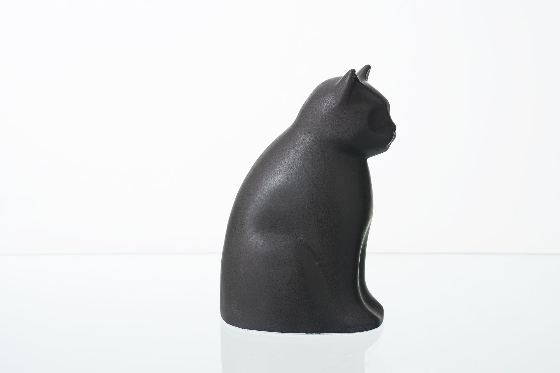 Pulvis Art Urns Pet Urn "Meow" Pet Urn for Cat - Gray Matte | Ceramic | Handmade