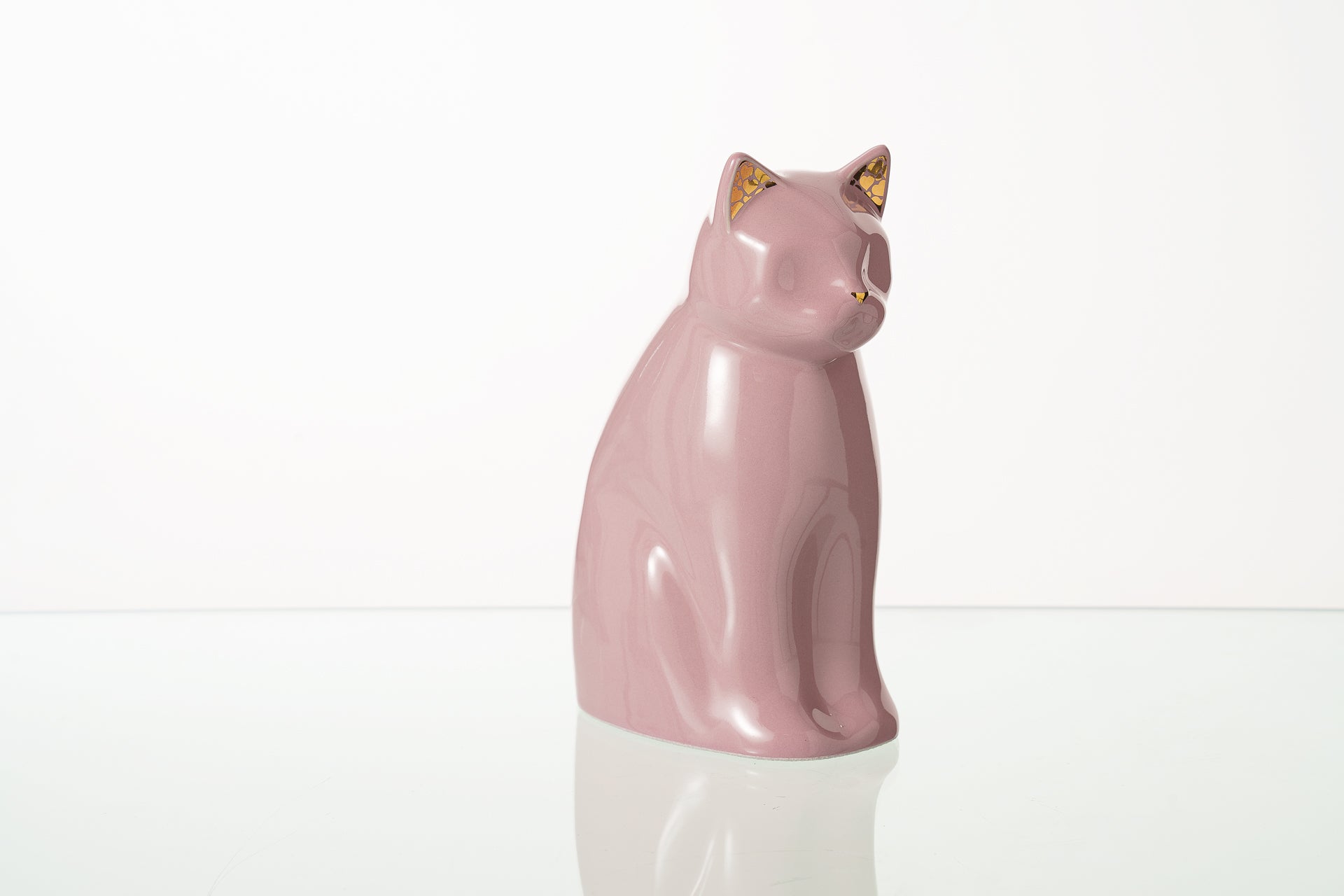 Pulvis Art Urns Pet Urn "Meow" Pet Urn for Cat - Pink | Ceramic | Handmade