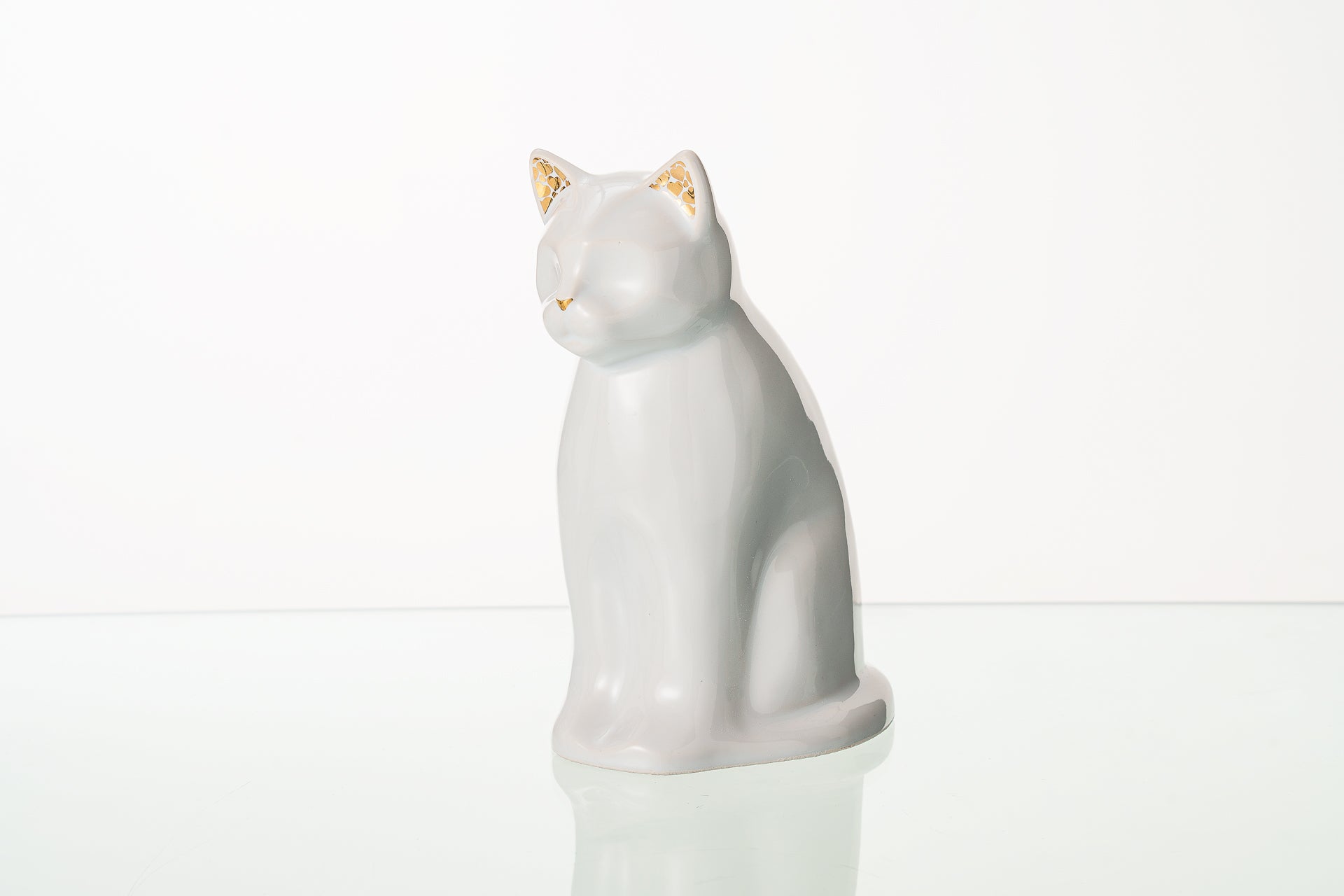 Pulvis Art Urns Pet Urn "Meow" Pet Urn for Cat - White | Ceramic | Handmade