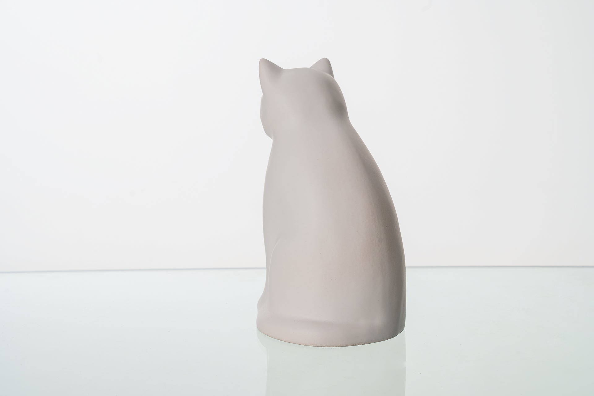 Pulvis Art Urns Pet Urn "Meow" Pet Urn for Cat - White Matte | Ceramic | Handmade