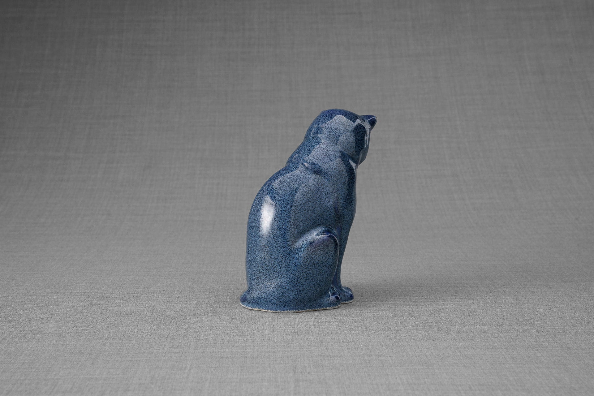 Pulvis Art Urns Pet Urn Mini Pet Urn for Ashes Neko - Blue Melange | Ceramic | Handmade