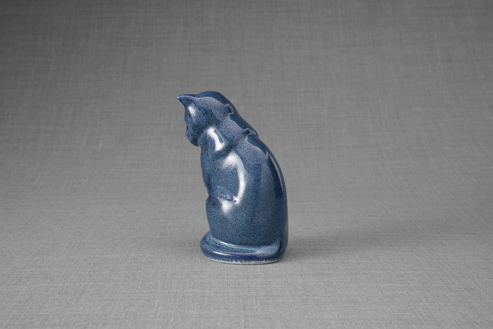 Pulvis Art Urns Pet Urn Mini Pet Urn for Ashes Neko - Blue Melange | Ceramic | Handmade