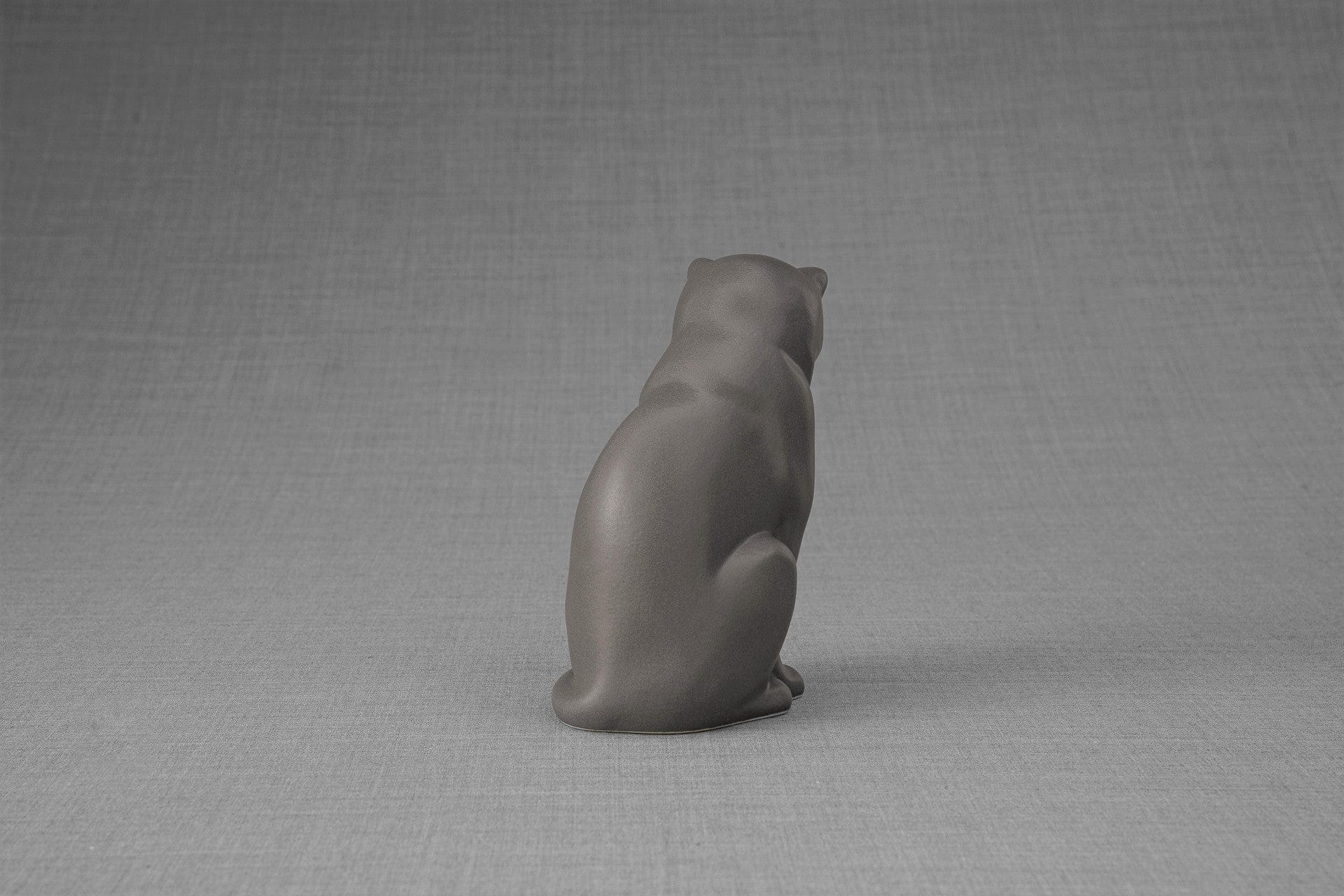 Pulvis Art Urns Pet Urn Mini Pet Urn for Ashes Neko - Gray Matte | Ceramic | Handmade