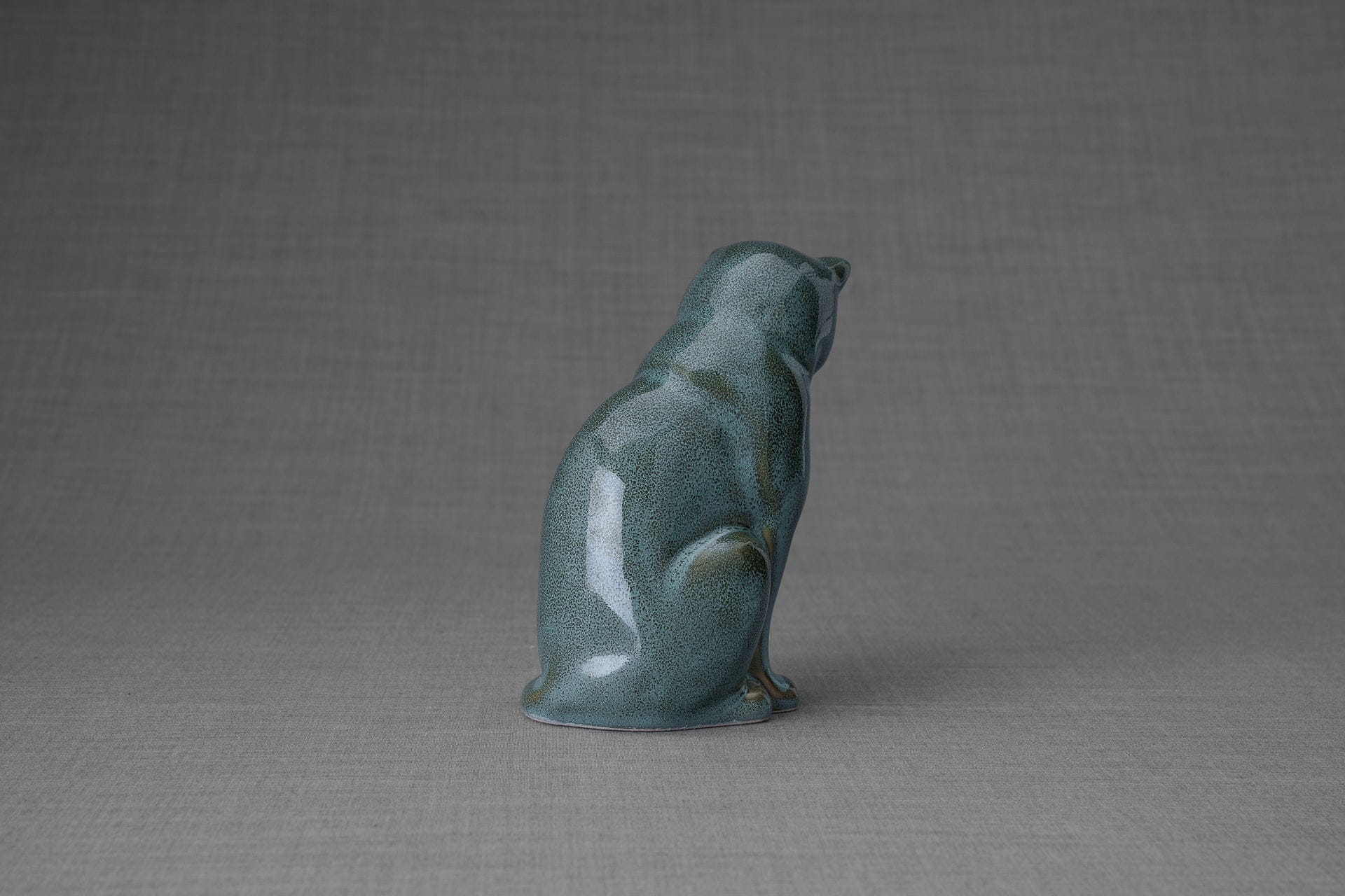 Pulvis Art Urns Pet Urn Mini Pet Urn for Ashes Neko - Oily Green Melange | Ceramic