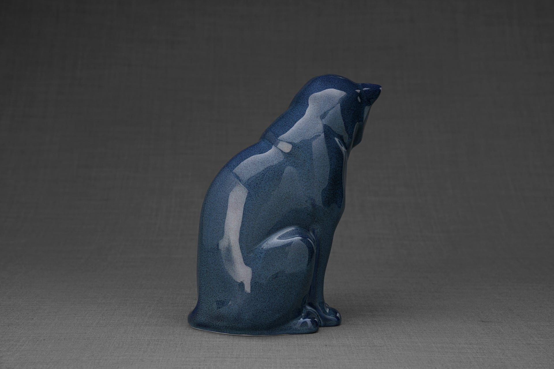Pulvis Art Urns Pet Urn Neko Pet Urn for Ashes - Blue Melange | Ceramic | Handmade