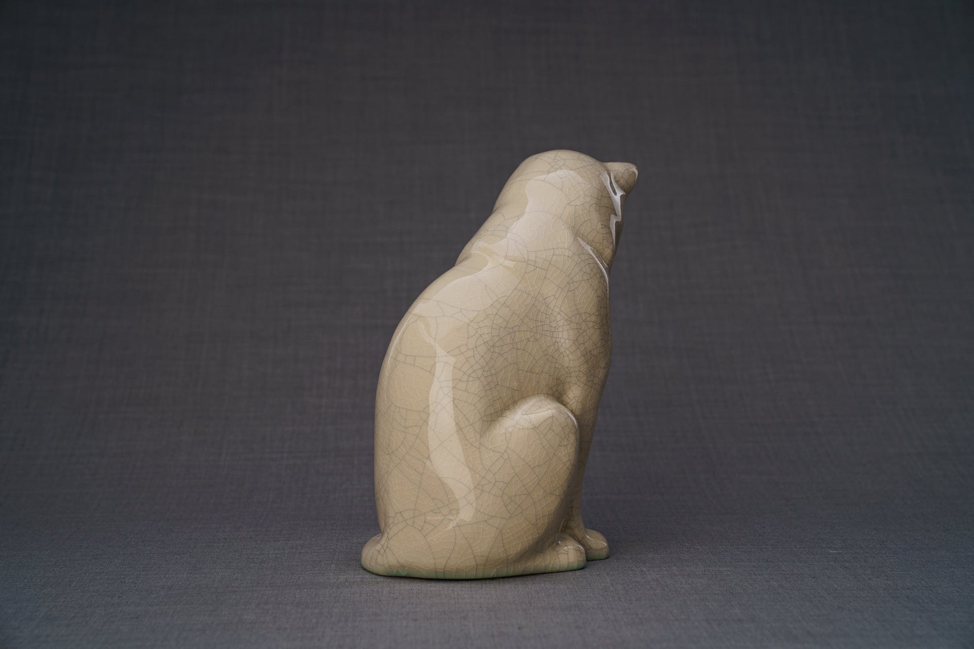 Pulvis Art Urns Pet Urn Neko Pet Urn for Ashes - Craquelure | Ceramic | Handmade