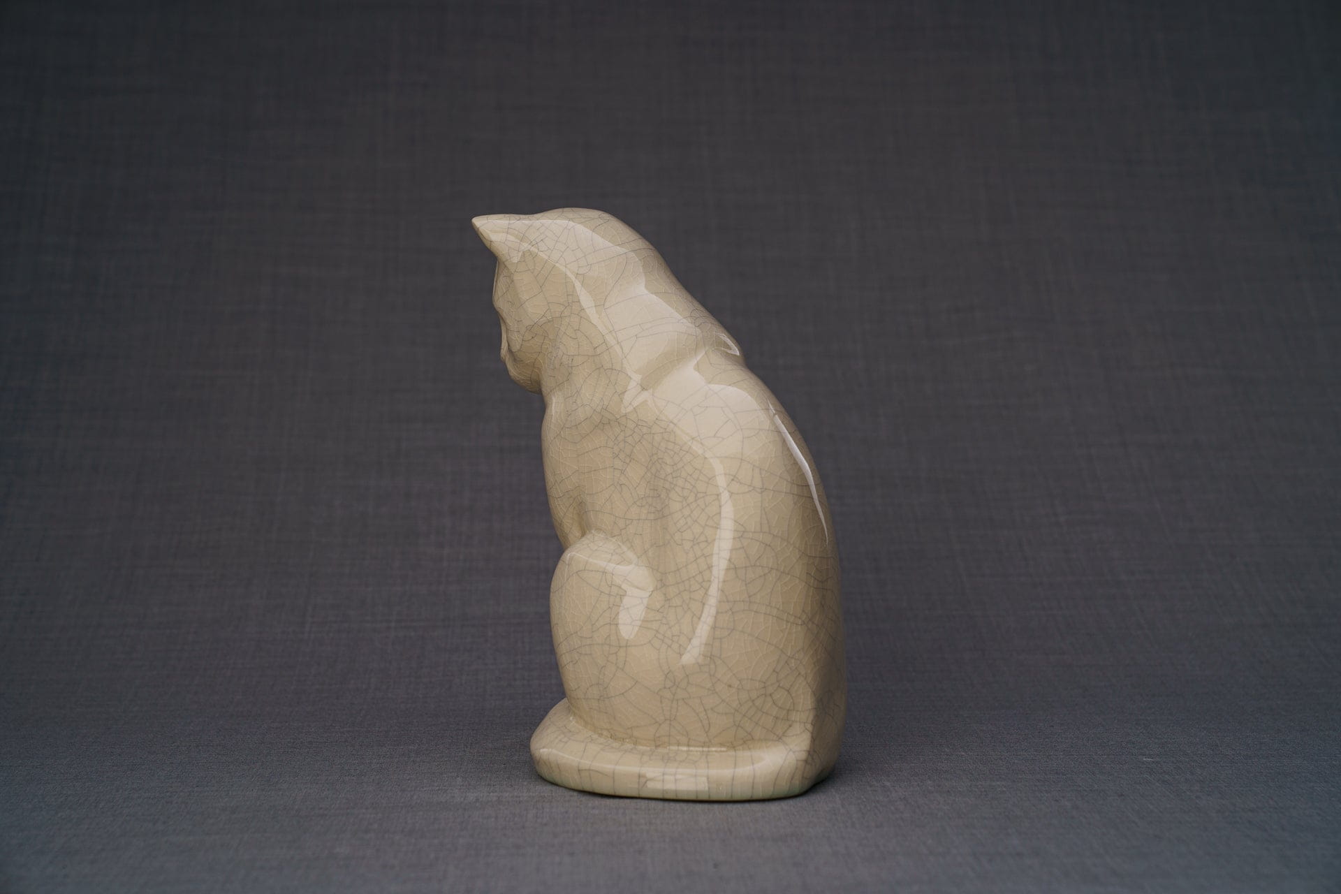 Pulvis Art Urns Pet Urn Neko Pet Urn for Ashes - Craquelure | Ceramic | Handmade