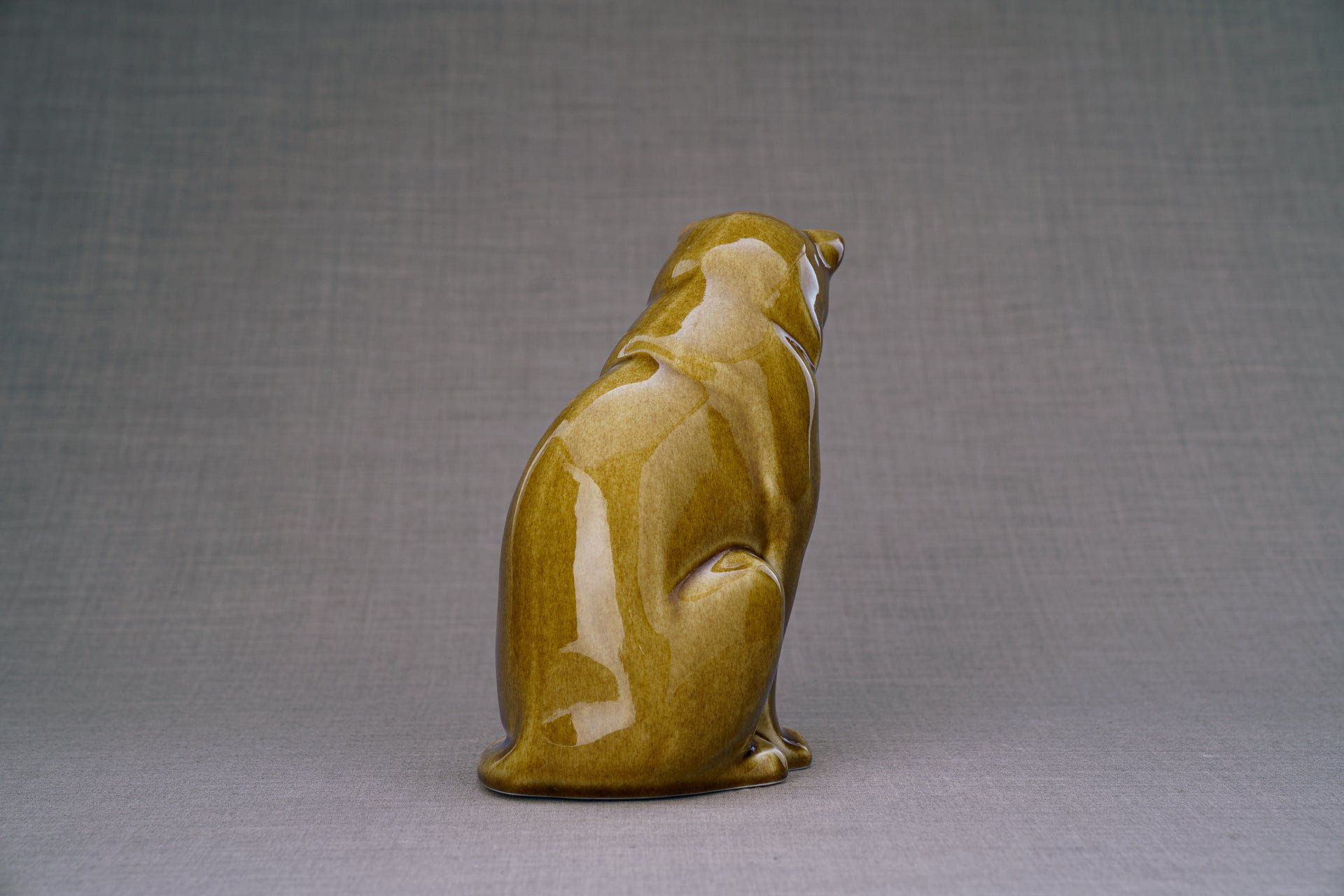 Pulvis Art Urns Pet Urn Neko Pet Urn for Ashes - Dark Sand | Ceramic | Handmade