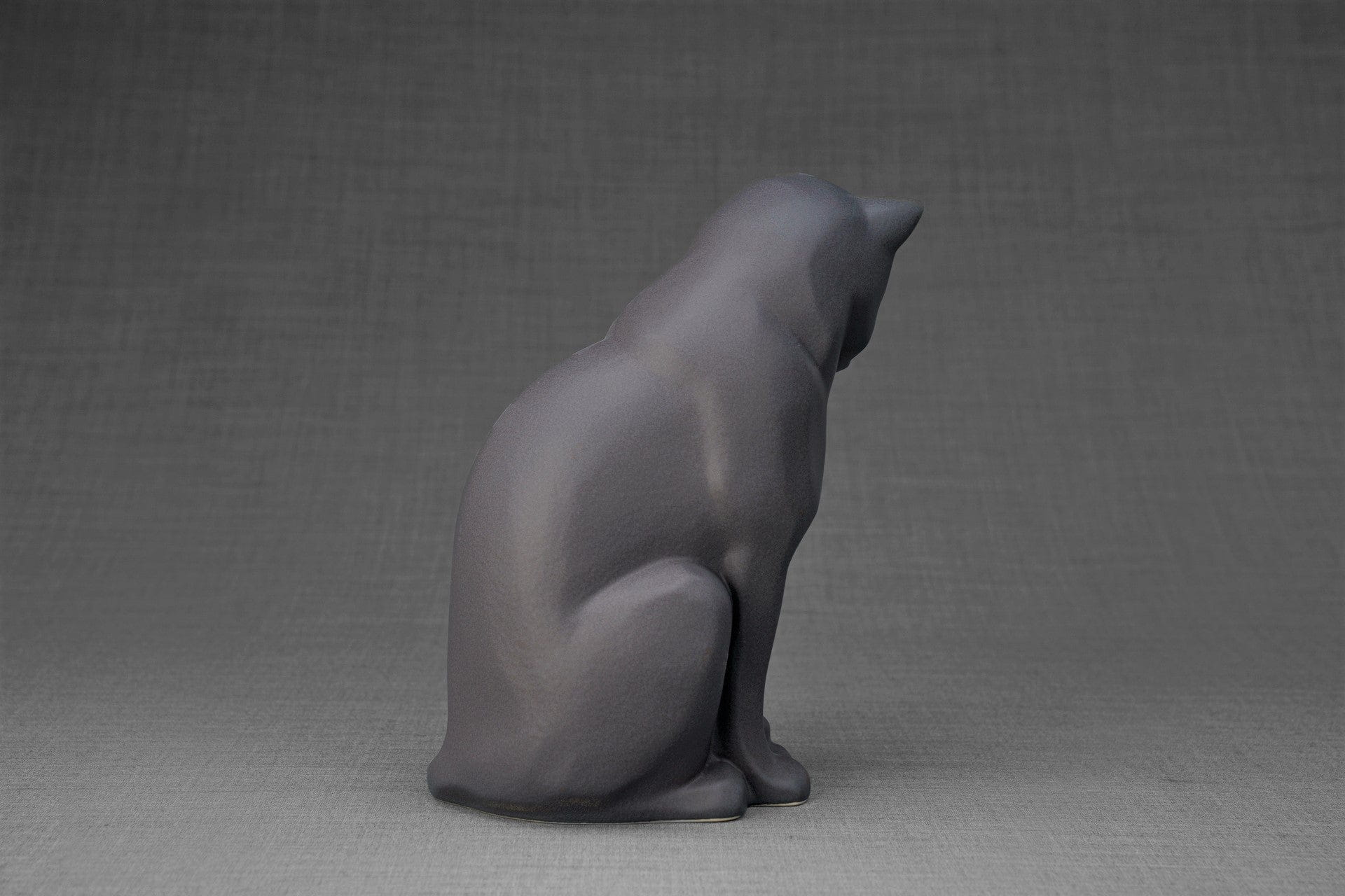 Pulvis Art Urns Pet Urn Neko Pet Urn for Ashes - Gray Matte | Ceramic | Handmade