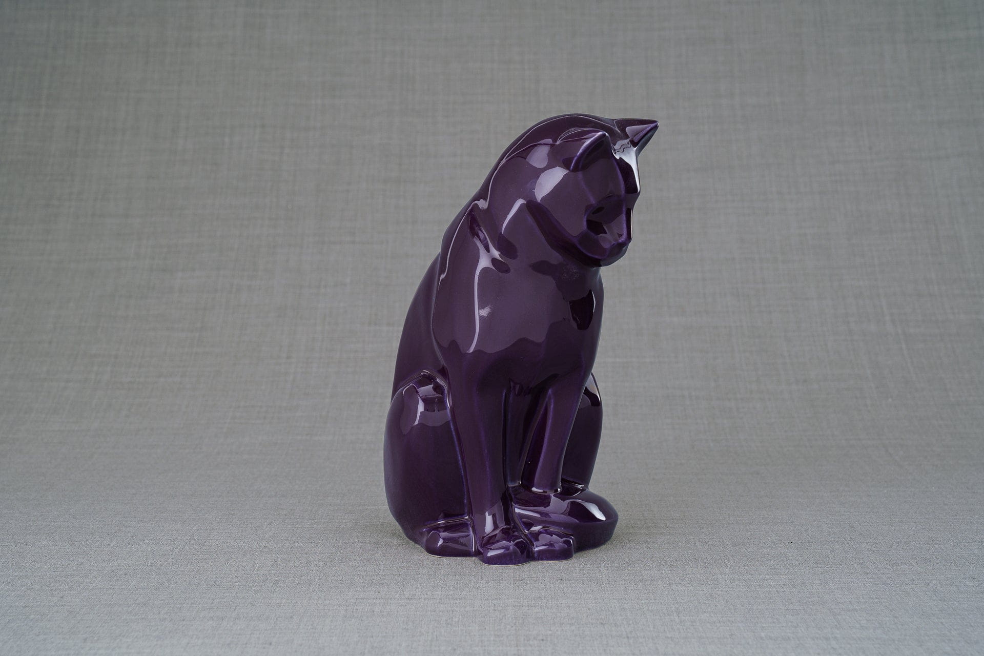 Pulvis Art Urns Pet Urn Neko Pet Urn for Ashes - Violet | Ceramic | Handmade