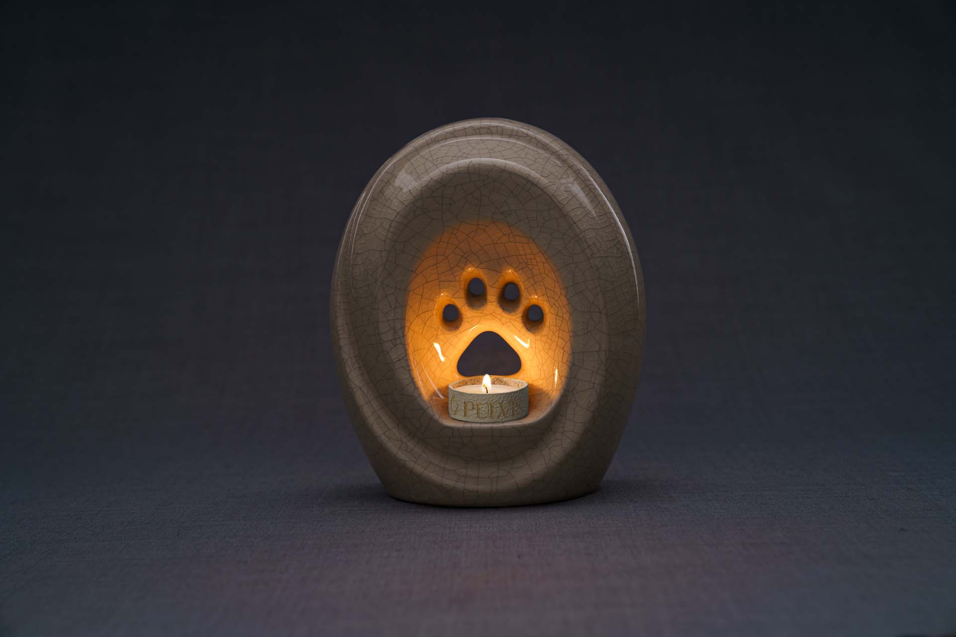 Pulvis Art Urns Pet Urn Paw Pet Urn for Ashes - Craquelure | Ceramic | Handmade