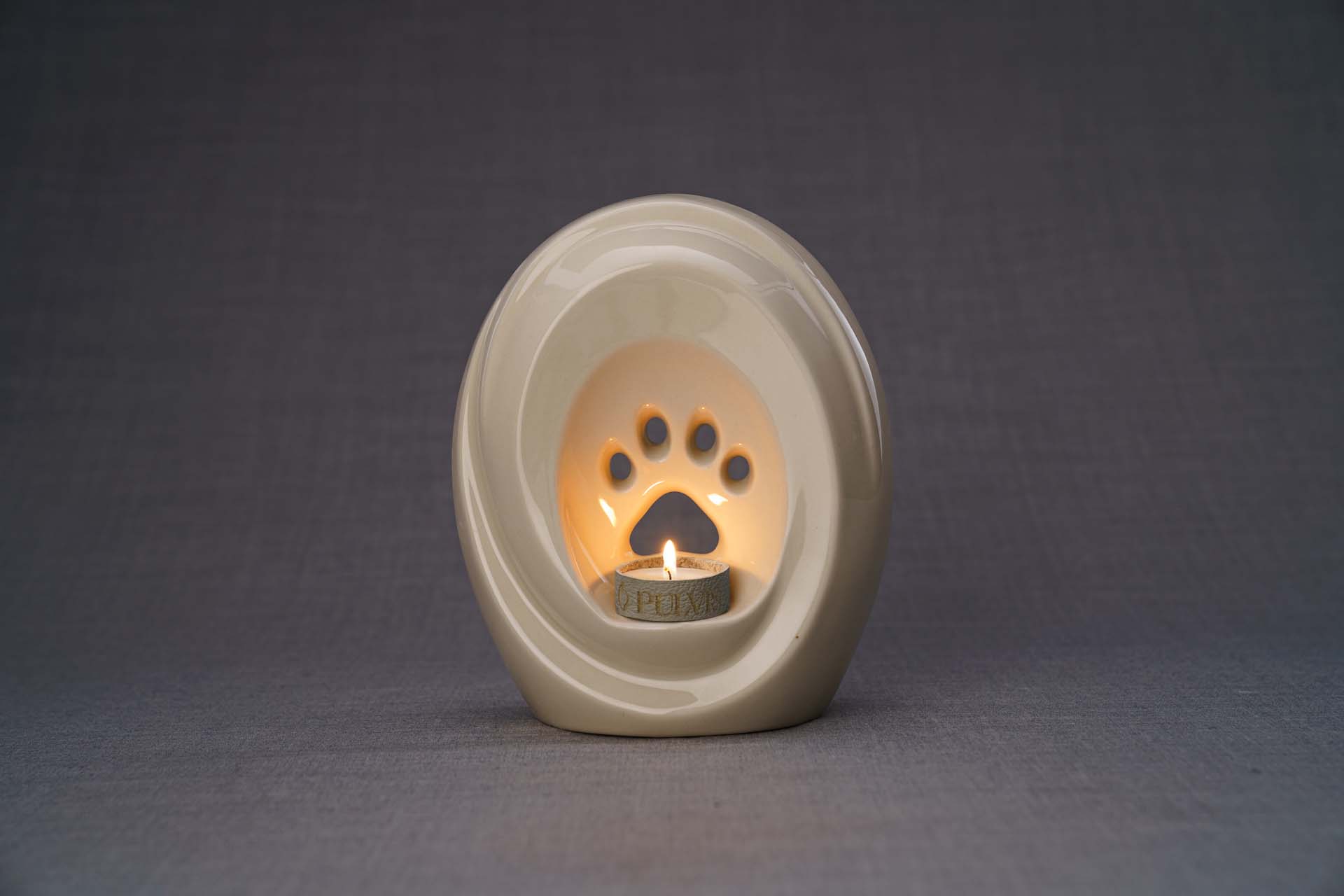 Pulvis Art Urns Pet Urn Paw Pet Urn for Ashes - Transparent | Ceramic | Handmade
