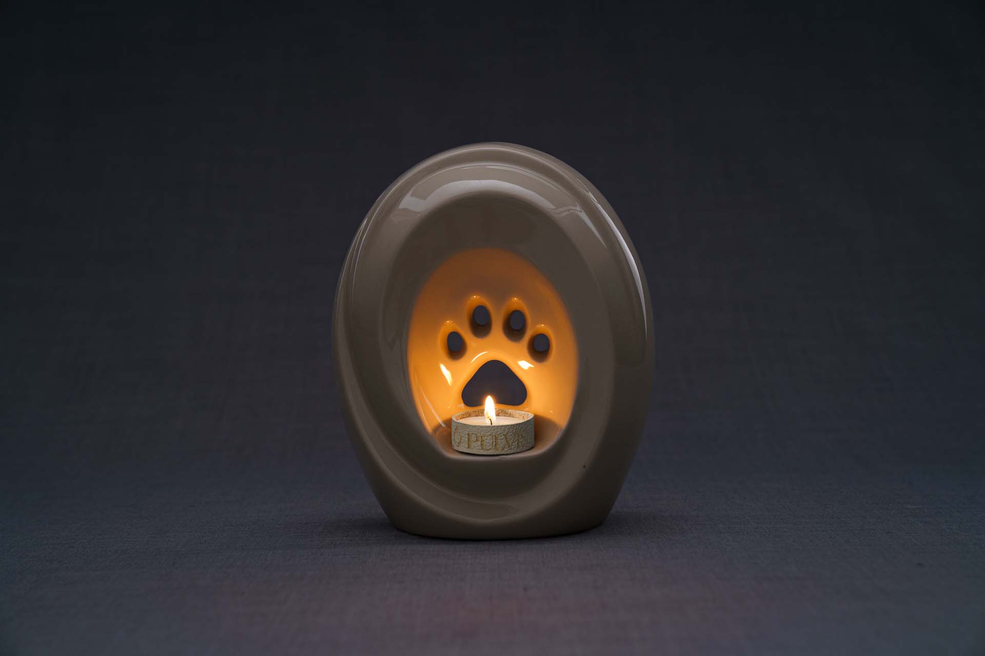 Pulvis Art Urns Pet Urn Paw Pet Urn for Ashes - Transparent | Ceramic | Handmade