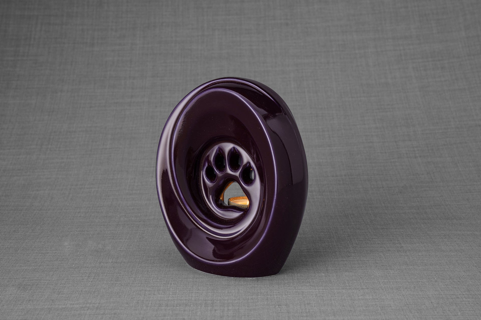 Pulvis Art Urns Pet Urn Paw Pet Urn for Ashes - Violet | Ceramic | Handmade