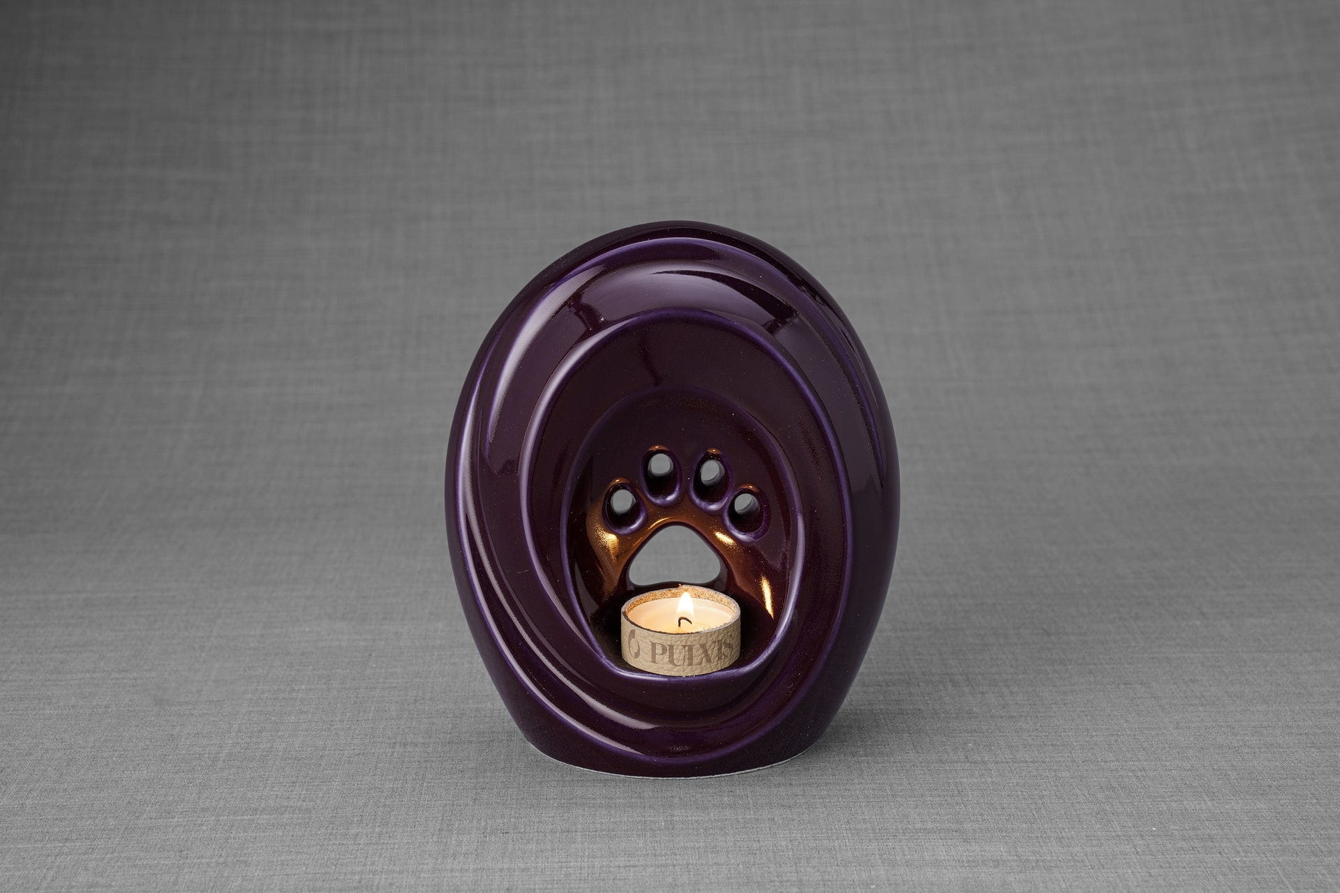 Pulvis Art Urns Pet Urn Paw Pet Urn for Ashes - Violet | Ceramic | Handmade