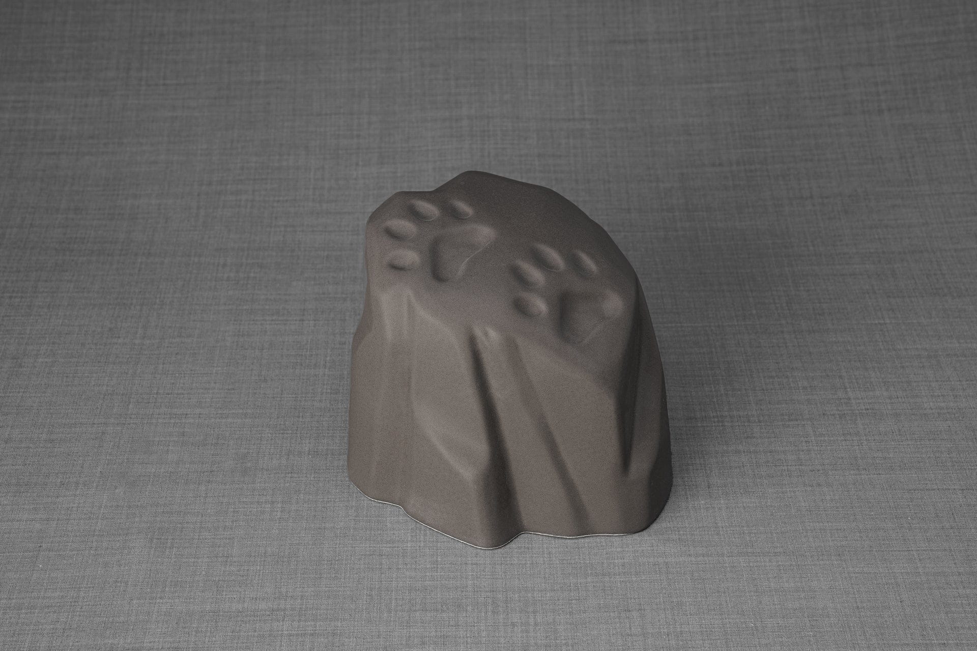 Pulvis Art Urns Pet Urn Paw Print Urn For Pet Ashes - Grey Matte | Ceramic