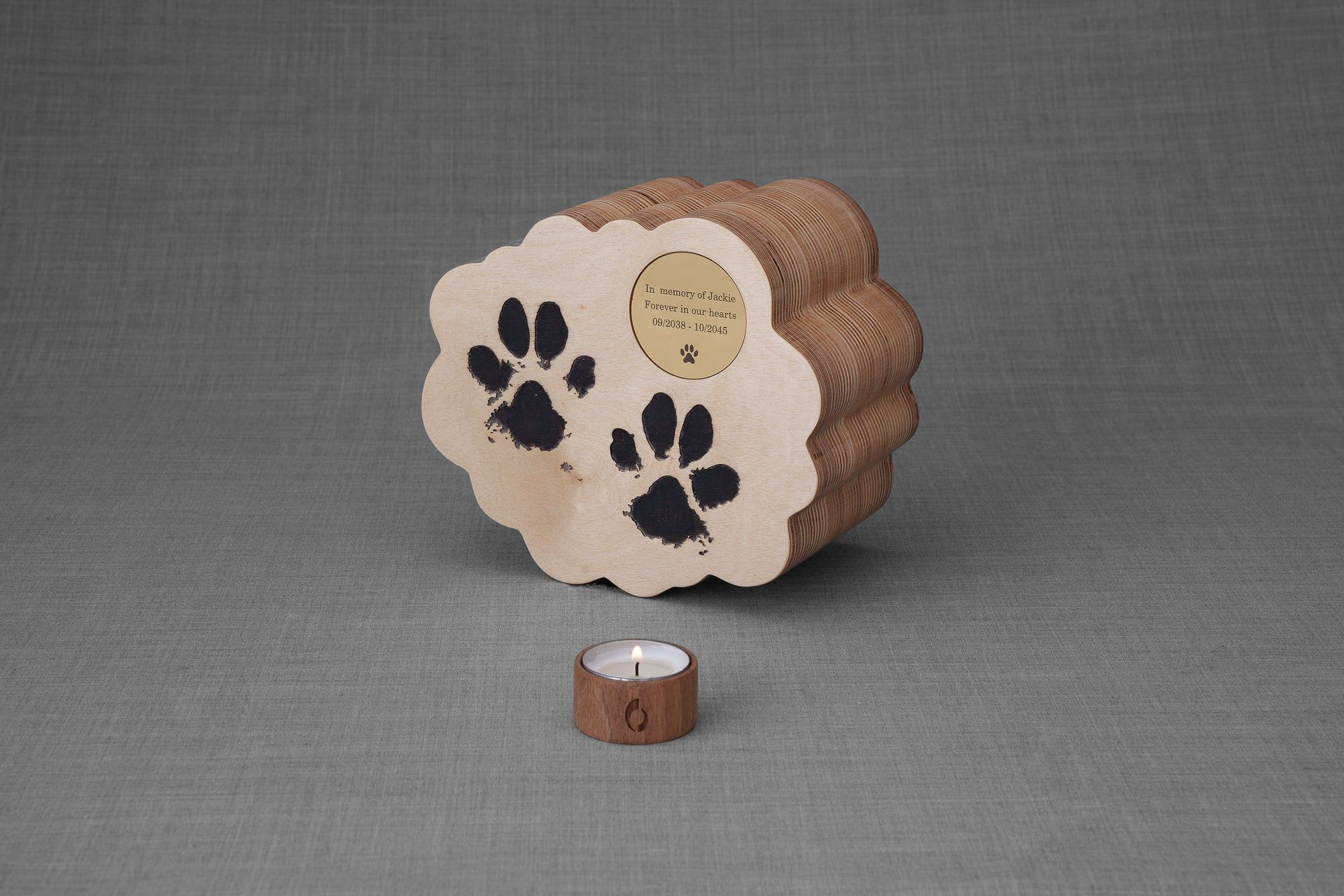 Pulvis Art Urns Pet Urn Paws from Heaven Pet Urn - Plywood | Handmade